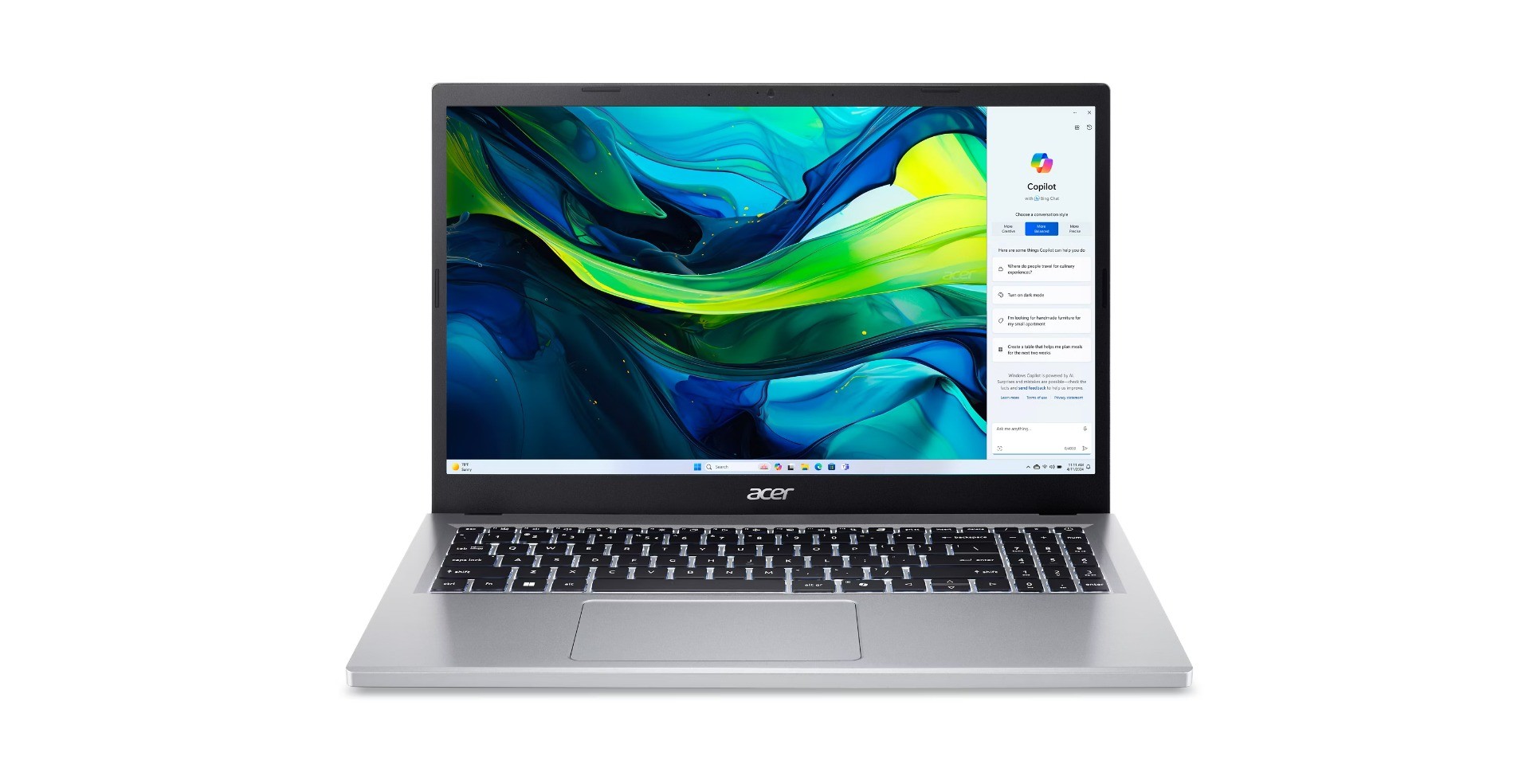 ACER Acer Aspire Go 15 AG15-32P-C3L4 NX.J46EC.002 Notebook, N150, 15.6", FHD, 16GB, 512GB SSD, UHD, W11H, Silver, 2R