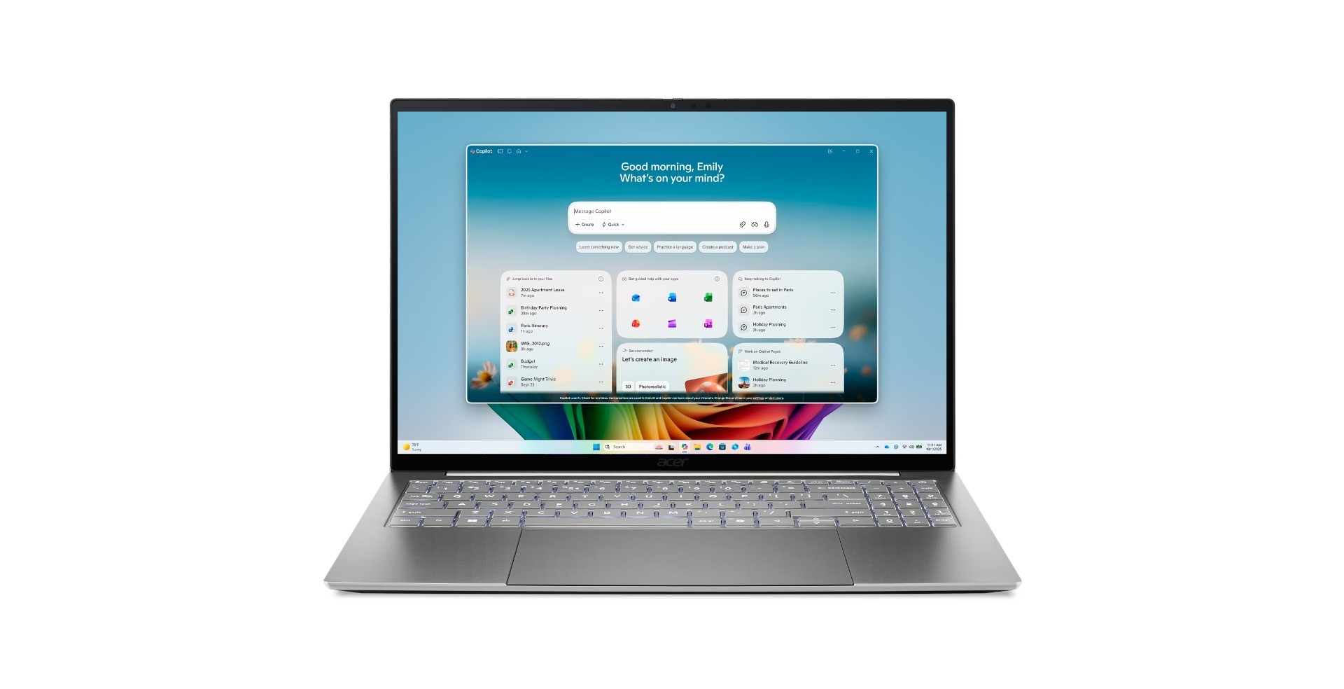 ACER Acer NX.JU1EC.004 Swift 16 AI/SF16-71T-73YS/UX7-358H/16"/2880x1800/T/32GB/1TB/Intel int/W11H/Gray/2R