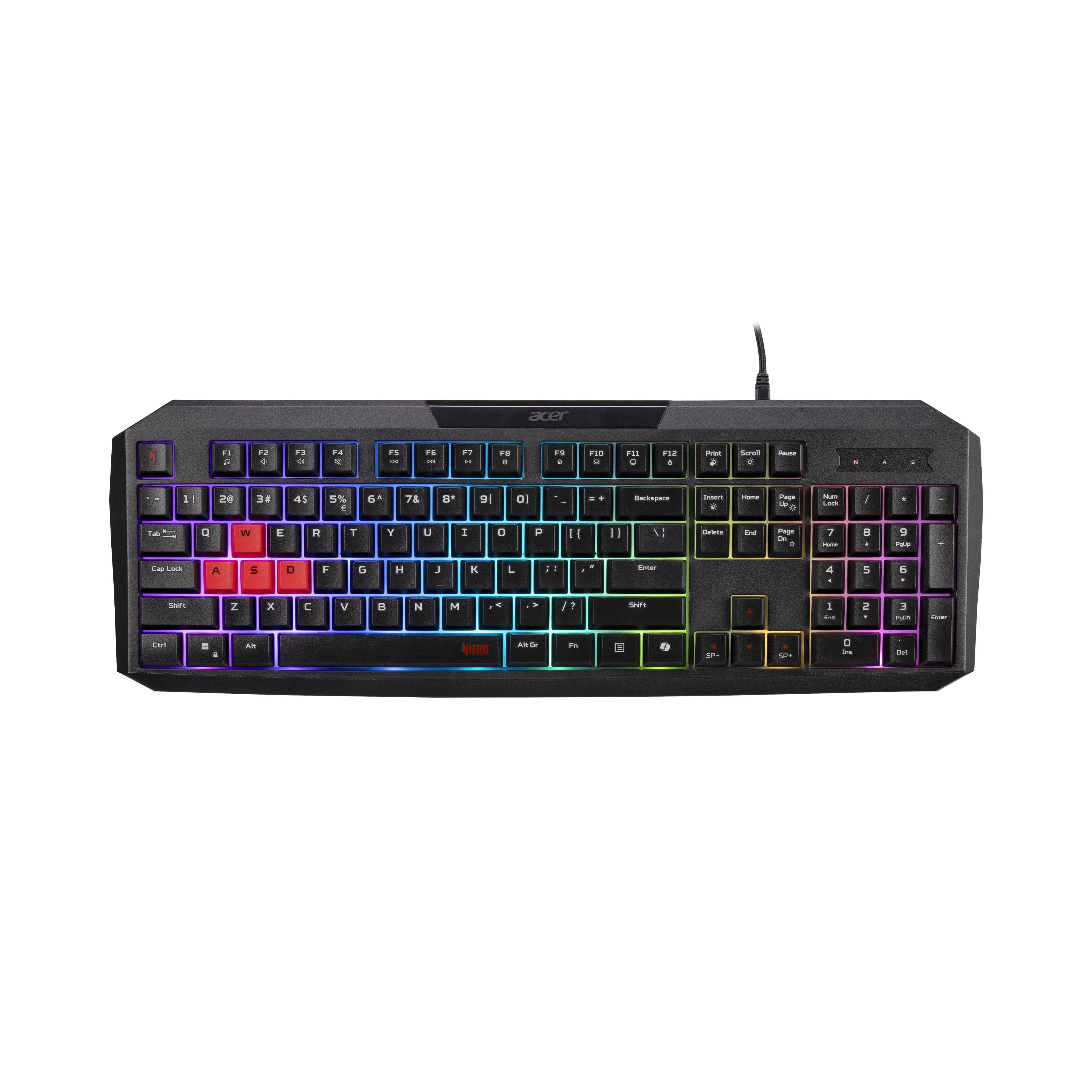 ACER Acer GP.KBD11.05X Nitro NKW100/Drôtové USB-A/CZ-SK layout/Čierna