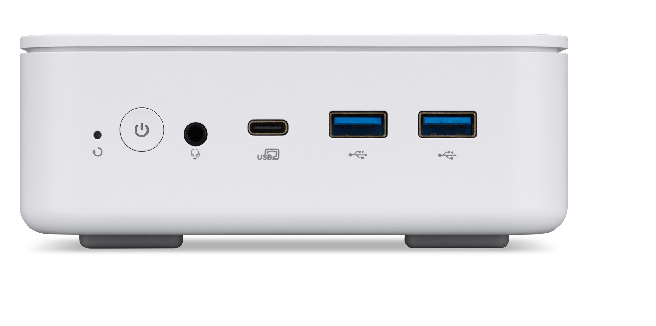 Acer RB102-LNL NUC U5-226V DT.BPLEC.002 Počítač Mini, 1TSSD, W11H.
Copilot+PC

* VESA kit
* Finger Print

Operačný systém: Windows® 11 Home
Procesor: Intel Core Ultra 5 226V (8 jadier - 4P + 4LPE, 8 vlákien, P-core 2,1/4,5 GHz, LPE-core 2,1/3,5 GHz, 8 MB cache)

Pamäť: 16GB DDR5X 8533MT/s
Počet slotov (celkom/voľných): bez slotov (0/0)
Pevný disk: 1024 GB M.2 2280 SSD + (druhý M.2 2280 SSD voľný slot)
Optická mechanika: nie
Grafická karta: Intel Arc 130V
Sieť: 2x LAN 2,5 G
Bezdrôtová komunikácia: WLAN + Bluetooth (WiFi6 + BT 5.2)
Farba: biela

Porty:
* HDMI 2.0
* DP 1.4
* 1x Thunderbolt 4 typ C
* 4x USB 3.2 gen 2 typ A