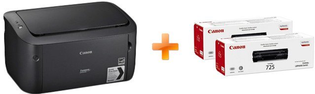 Canon i-SENSYS LBP6030B čierny - čiernobiely, SF, USB - 2x toner CRG 725 v balení
