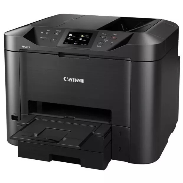 Canon MAXIFY MB5450 0971C009 atramentová multifunkcia.



Canon MAXIFY MB5450
Komplexné riešenie do malej kancelárie
Rad MAXIFY MB5450 predstavuje ideálnu voľbu pre efektívnu tlač v malých kanceláriách bez nutnosti obetovať výkon, kvalitu alebo spoľahlivosť.
 
 
 Vždy vysoko kvalitná tlačAtrament DRHD (Dual Resistant High Density) bol vyvinutý špeciálne pre firemnú tlač.

Tlačiareň:
Rýchlosť tlače: 24,0 obr./min čiernobielo A4; 15,5 obr./min farebne A4
Doba do výstupu prvej strany: Čiernobielo: 6 s (pripravené) / 10 s (režim spánku); Farebne: 7 s (pripravené) / 12 s (režim spánku)
Technológia tlače: Atramentová technológia, tlačová hlava FINE
Maximálne rozlíšenie tlače: 600 × 1 200 dpi
Okraje tlače (minimálne): Horný: 3 mm, dolný: 5 mm, ľavý a pravý: 3,4 mm
Obojstranná tlač: Automatická (bežný papier A4, Letter)

Skenovanie:
Typ skenera: Plochý, jednopriechodový duplexný automatický podávač dokumentov
Technológia skenera: 2× farebný skener CIS
Rozlíšenie skenera (optické): Až 1 200 × 1 200 dpi
Obojstranné skenovanie: K dispozícii (jednopriechodové)
Rýchlosť skenovania (podávač ADF) približne: Obojstranne 23 obr./min farebne; Obojstranne 23 obr./min čiernobielo
Maximálna veľkosť dokumentu: Sklo skenera: A4, Letter (216 × 297 mm); Automatický podávač dokumentov: A4, Letter, Legal
Hĺbka skenovania (Vstup / výstup): Farebne: 48 bitov / 24 bitov; Stupne šedej: 16 bitov / 8 bitov
Skenovacie funkcie: Skenovanie do e-mailu, skenovanie do sieťového priečinka, skenovanie do cloudu, skenovanie na zariadenie USB

Kopírovanie:
Rýchlosť kopírovania (približne): Farebne, z podávača ADF: 11,5 obr./min; Čiernobielo, z podávača ADF: 22,0 obr./min
Viacnásobné kopírovanie: Až 99 strán
Zmenšenie / zväčšenie: 25 až 400 %, prispôsobenie veľkosti stránky
Nastavenie kvality kopírovania: Štandardná, vysoká
Obojstranné kopírovanie: Obojstranný na obojstranný (automaticky)
Funkcie kopírovania: Vymazanie rámčeka, kompletovanie, 2 na 1, 4 na 1, obojstranné kópie

FAX:
Typ faxu: Super G3 / farebný
Rozlíšenie faxu: Čiernobiely režim: až 300 × 300 dpi; Farebný režim: 200 x 200 dpi
Rýchlosť faxovania: Čiernobiely režim: približ.
Pamäť faxu: Až 250 strán
Kódovaná rýchla voľba: Max.
Skupinová voľba: Max.

Spotrebný materiál:
Typ atramentu: Atrament DRHD (Dual Resistant High Density); 4 zásobníky atramentu (čierny, azúrový, purpurový, žltý)
Atramenty XL:
PGI-2500XL BK
PGI-2500XL C
PGI-2500XL M
PGI-2500XL Y

Pripojenie:
Káblové pripojenia: USB 2.0 Hi-speed; Ethernet 10/100 Mb/s (automatické prepínanie); Port pre pamäťové zariadenie USB flash (typu „A“)
Bezdrôtové pripojenia: Wi-Fi IEEE802.11 b/g/n; Frekvenčné pásmo bezdrôtovej siete LAN: 2,4 GHz; Režim prístupového bodu

Rozmery a hmotnosť:
Rozmery (Š × H × V):
463 × 394 × 351 mm
463 × 459 × 351 mm (po vložení papiera)
Hmotnosť: 12,9 kg

Záruka
Zákazník môže cez registračný formulár na odkaze www.canon.sk/promozaruka či www.canon.sk/promozaruka uplatniť svoj nárok na 3-ročnú záruku.

 

 
!