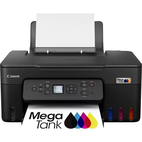 Canon G3480 6708C009 atramentová multifunkcia.
Technológia tlače: 2 kazety FINE (čierna a farebná)
Rýchlosť čiernobielej tlače: Približne 11 obr./min
Rýchlosť farebnej tlače: Približne 6 obr./min
Bezokrajová tlač: Áno
Obojstranná tlač: áno, automatickáKazety a výťažnosť A4:
GI-41 (PGBK) - 6000 strán
GI-41 (C) - 7700 strán
GI-41 (M) - 7700 strán
GI-41 (Y) - 7700 stránGI-41S (PGBK) - 3100 stránok
GI-41S (C) - 4400 stránok
GI-41S (M) - 4400 stránok
GI-41S (Y) - 4400 stránokMaximálna vstupná kapacita zásobníka: papiera: zadný podávač max.
Plochý skener fotografií a dokumentov so snímačom CIS

Rozlíšenie skenera: 600 × 1 200 dpi
Maximálna veľkosť dokumentu: A4Kopírovanie
3 úrovne (ekonomická, štandardná, vysoká)

Rýchlosť kopírovania: sFCOT: približ.
Viacnásobné kopírovanie: 99 kópií (max.)Typ rozhrania:
Displej LCD (1,34