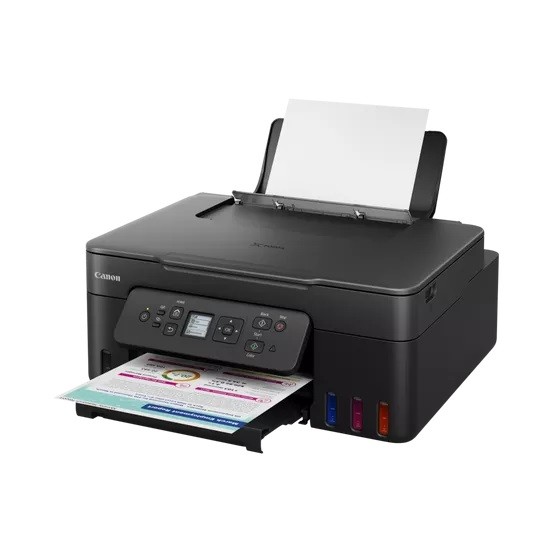 Canon G3480 6708C009 atramentová multifunkcia.
Technológia tlače: 2 kazety FINE (čierna a farebná)
Rýchlosť čiernobielej tlače: Približne 11 obr./min
Rýchlosť farebnej tlače: Približne 6 obr./min
Bezokrajová tlač: Áno
Obojstranná tlač: áno, automatickáKazety a výťažnosť A4:
GI-41 (PGBK) - 6000 strán
GI-41 (C) - 7700 strán
GI-41 (M) - 7700 strán
GI-41 (Y) - 7700 stránGI-41S (PGBK) - 3100 stránok
GI-41S (C) - 4400 stránok
GI-41S (M) - 4400 stránok
GI-41S (Y) - 4400 stránokMaximálna vstupná kapacita zásobníka: papiera: zadný podávač max.
Plochý skener fotografií a dokumentov so snímačom CIS

Rozlíšenie skenera: 600 × 1 200 dpi
Maximálna veľkosť dokumentu: A4Kopírovanie
3 úrovne (ekonomická, štandardná, vysoká)

Rýchlosť kopírovania: sFCOT: približ.
Viacnásobné kopírovanie: 99 kópií (max.)Typ rozhrania:
Displej LCD (1,34