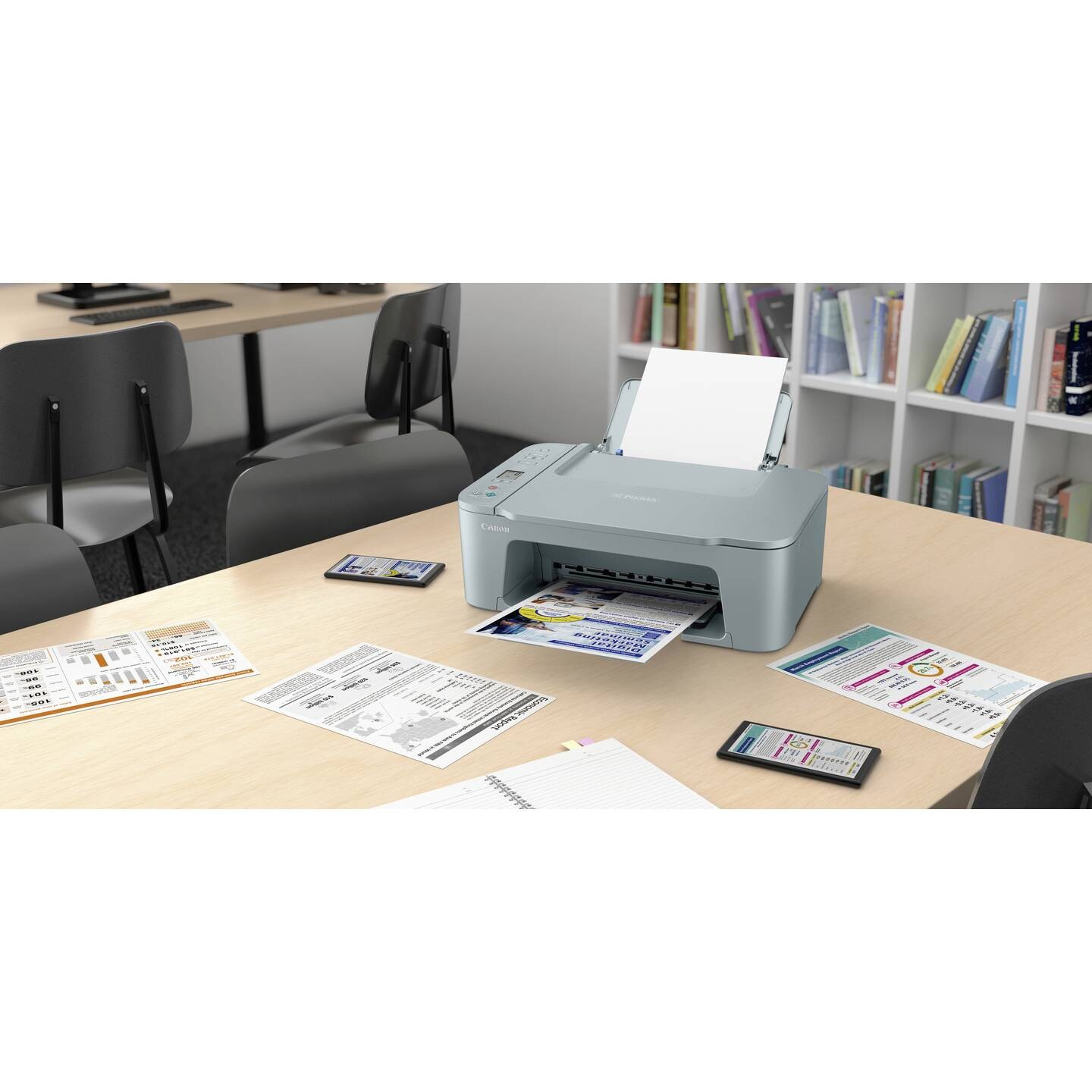 Canon PIXMA TS3752i 6671C056 atramentová multifunkcia.
Wi-Fi, tlač, kopírovanie, skenovanie, pripojenie ku cloudu
3,7cm čiernobiely segmentový displej LCD

Formát tlačiarne: A4
Rozlíšenie [DPI]: Až 4 800 × 1 200 dpi
Rýchlosť čiernej tlače [str/min]: Pribl.
Rýchlosť farebnej tlače [str/min]: Pribl.
USB Hi-Speed (port B)
Wi-Fi: IEEE802.11 b/g/n
Zabezpečenie siete Wi-Fi: WPA-PSK (AES), WPA2-PSK (AES), WPA3-SAE (AES)
Frekvenčné pásmo bezdrôtovej siete LAN: 2,4 GHz

Technológia tlače: 2 kazety FINE (čierna a farebná)Skenner:
Typ skenera: Plochý skener fotografií a dokumentov so snímačom CIS
Rozlíšenie skenera (optické): 600 × 1 200 dpi
Maximálna veľkosť dokumentu: 216 × 297 mm

Fax: NieSpotreba [W]: Kopírovanie: približ.
Spotreba StandBy [W]: Vypnuté: približne.
Hlučnosť [dB]: pribl.
Rozmery: pribl.
Hmotnosť [kg]: 4 kgPodporované operačné systémy:
Windows 11, Windows 10, Windows 8.1, Windows 7 SP1
Funkčnosť možno zaručiť iba na počítači s predinštalovaným operačným systémom Windows 7 alebo novším.
macOS 10.15.

Záruka: 24 mesiacov