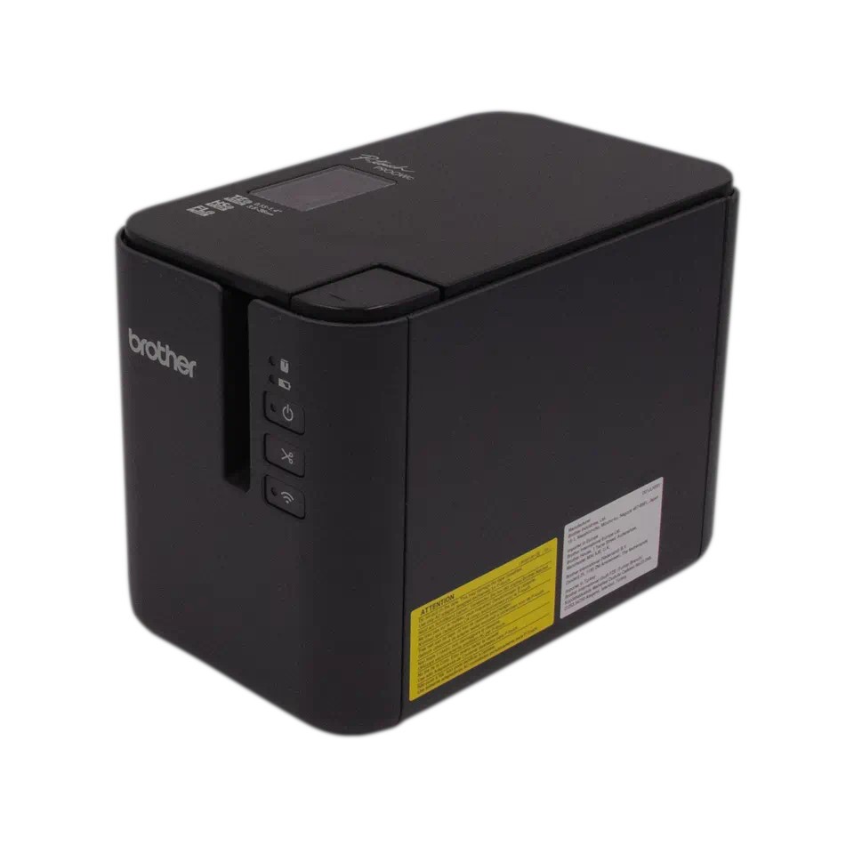 Brother PT-P900WC PTP900WCYJ1 tlačiareň samolepiacich štítkov.
Vlastnosti tlačiarne štítkov Brother PT-P900WC:
Tlač odolných štítkov až do šírky 36 mm
Rozlíšenie 360 dpi
Rýchlosť tlače až 60 mm/sec.
Dĺžka štítku 4 až 1000 mm
Vnútorná pamäť 6MB + až 99 šablón pre priamu tlač z externého zariadenia + opakovanú tlač až 5000 kópií
Umožňuje tlač textov, symbolov, ľubovoľnej grafiky z PC alebo 18 typov čiarových kódov
Štítky je možné tlačiť hromadne priamo z databázového súboru
Automatické rozdelenie tlačovej úlohy medzi viaceré tlačiarne
Možnosť využitia aplikácie iPrint&Label alebo Cable Label - tlač z inteligentných telefónov
Profesionálny softvér P-touch Editor - v cene
Brother PT-P900W - komunikácia v slovenskom jazyku
Automatický odstrih pásky s funkciou nástrihu
Napájanie sieťovým adaptérom (súčasť balenia) alebo dobíjacím akumulátorom (nie je súčasťou balenia)

Balenie obsahuje: Štítkovač Brother PT-P900WC, napájací adaptér, USB kábel, jednu pásku o šírke 36 mm, príručku používateľa.
Chcete ZDARMA predĺžiť záruku na 3 roky?