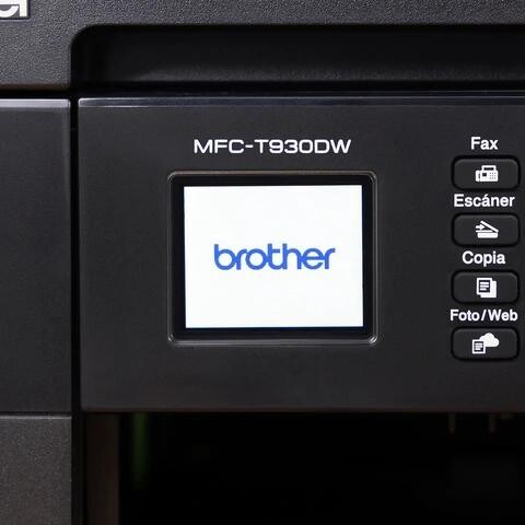 Brother MFC-T930DW MFCT930DWYJ1 atramentová multifunkcia.

Tlačte viac za menej peňazí s atramentovými fľaštičkami so super vysokou výťažnosťou a zásobníkmi atramentu s jednoduchým plnením, ktoré znižujú vaše náklady na farebnú tlač.
Či už ste v domácej kancelárii alebo v obývacej izbe, užite si jednoduché pripojenie a rýchlu bezproblémovú tlač.

*Tlač rýchlosťou až 17 ipm (obrazov za minútu)
* Automatická obojstranná tlač
* 4,5cm (1.8”) farebný displej
* Rýchly Ethernet, 5 GHz WiFi a USB rozhranie
* Tlač priamo z alebo skenovanie do PC, mobilnej aplikácie a USB
* Vstupný zásobník na 150 listov papiera, doskový podávač na 80 listov papiera, automatický podávač dokumentov (ADF) na 20 listov
* Atramentové fľaštičky s maximálnou výťažnosťou 7 500 čiernych strán, 5 000 farebných strán súčasťou dodávky

Formát tlačiarne:  Atramentová - A4
Rozlíšenie [DPI]: Až do 2400 x 600
Rýchlosť čiernej tlače [str/min]: 17,0
Rýchlosť farebnej tlače [str/min]: 17,0 
Tlač prvej strany [sec]: 6,0 sekundy mono / 6,5 sekundy farebne
Dop.
Pamäť [MB]: 128

Obojstranná tlač: Áno - Automatická
Automatický podávač pre skenovanie: 20 listov
Kapacita zásobníka [str]:  vstup 150, 80 (doskový podávač)
Rozhranie: USB 2.0, USB Host, Rýchly Ethernet, Wi-Fi 2,4 GHz a 5 GHz
Kapacita štartovacieho tonera [str]:  2 x 7,500 strán (BK), 1 x 5,000 strán (C,M,Y)


Skenér: 
*Typ skenera: CIS (kontaktný obrazový snímač)
*Farebné a mono skenovanie: Áno
*Rýchlosť skenovania (A4): Jednostranne: 17,0 ipm (obr./min.) mono, 7,0 ipm (obr./min.) farebne
*Rozlíšenie skenovania z ADF: 600 x 600 dpi
*Rozlíšenie skenovania zo skla skenera: 1200 x 2400 dpi
*Interpolované rozlíšenie: až do 19200 x 19200 dpi (pomocou Brother Scanner Utility)
*Farebná hĺbka: 30 bitov (vstup), 24 bitov (výstup)
*Stupne šedi: 10 bitov (vstup), 8 bitov (výstup)
*Podporované formáty súborov: PDF, JPEG, TIFF
*Štandardné funkcie: Sken do USB, E-mailu, obrázku a súboru
*Priame skenovanie: Skenovanie priamo do pamäte USB flash
*Funkcie skenovania: Automatické narovnanie (len z ADF, cez iPrint&Scan pre desktop)

Fax: Áno, 14 400 bps (G3)

Spotreba [W]:  Kopírovanie: 16 W
Spotreba StandBy [W]:  Vypnuté: 0,1W
Hlučnosť [dB]:  57,0 dB(A)
Rozmery:  435 x 418 x 180 mm
Hmotnosť [kg]:  10,0 kg

Podporované operačné systémy: Windows 11 (32/64 bit), ChromeOS, macOS (cez AirPrint)

Obsah balenia: Tlačiareň, fľaštičky s atramentom, napájací kábel, stručný návod na obsluhu, záručný list

Záruka: 24 mes.