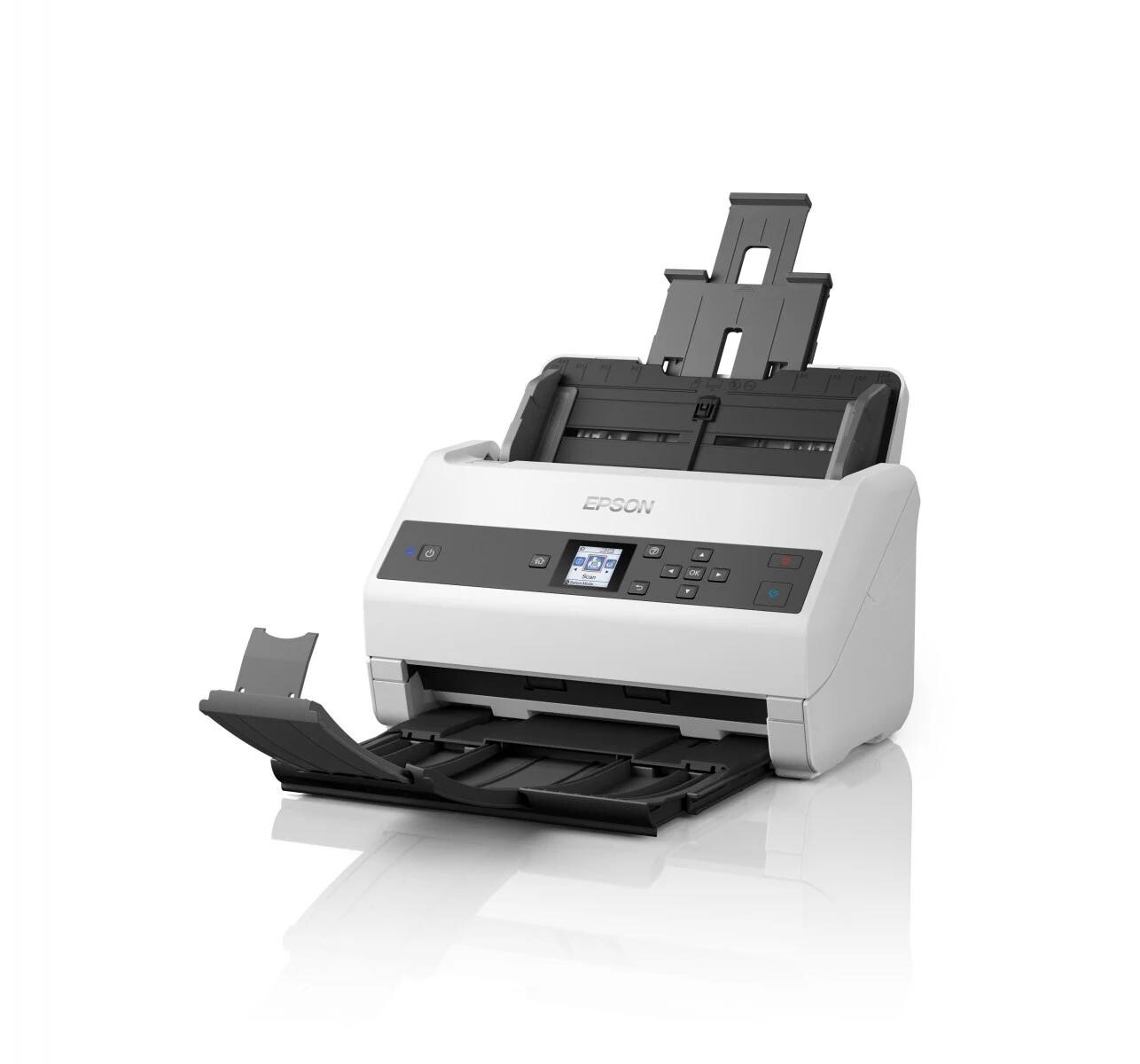 Epson WorkForce DS-970 B11B251401 skener.


TECHNOLÓGIA

Typ skenera: Skener s podávačom
Skenovacie rozlíšenie: 600 dpi x 600 dpi (horizontálne x vertikálne)
Optické rozlíšenie (ADF): 600 dpi x 600 dpi (horizontálne x vertikálne)
Formáty papiera: A4, Letter, Legal, Vizitky, Pohľadnice, A5, A6, B5, B6, A3, B4, Plastové karty
Hĺbka farieb: Vstup: 30 bitov Farba , Výstup: 24 bitov Farba
Ultrazvuk.
Application: Vysoká kapacita, Bežná kancelária


SKENER

Optical Sensor: CIS (Kontaktný snímač obrazu)
Zdroj svetla: Technológia ReadyScan LED
Výstupné rozlíšenie: 1200 dpi
LCD displej: Panel sieťového rozhrania Epson


RÝCHLOSŤ SKENOVANIA

Rýchlosť skenovania: Čiernobielo: 85 Str./min - Farba: 85 Str./min merané pomocou Veľkosť: A4 , Rozlíšenie: 200 / 300 dpi


SPRACOVANIE PAPIERA/MÉDIÍ

Kapacita papiera ADF: 100 Listov
Gramáž papiera ADF: Automatické podávanie: 27 - 413 g/m2
Typ automatického podávača dokumentov: Jednoprůchodové obojstranné skenovanie
Spoľahlivosť dennej kapacity: 9.000 Strany
Automatický podávač dokumentov: 100 Strany
Duplexné skenovanie: Áno


FUNKCIE SKENOVANIA

Výstupné formáty: BMP, JPEG, TIFF, multi-TIFF, PDF, prehľadávateľné PDF, PDF/A
Skenovací objem: 9.000 strán za deň


MOŽNOSTI PRIPOJENIA

Rozhranie: USB 3.0
Nastavenie Ethernetu: 10BASE-T / 100BASE-TX / 1000BASE-T / Plne obojsmerné / Polovične obojsmerné
Typ panelu: 5-riadkový LCD displej s funkciou skenovania priamo do počítača
Podpora protokolov: TCP/IP, DHCP, DNS, SNMP, SLP, HTTP
Podpora IPv6: Áno
Skenovanie priamo do počítača: Áno (s riešeniami Document Capture Pro)
Zámok panelu s heslom: Áno (s riešeniami Document Capture Pro)


Všeobecné informácie

Rozmery výrobku: 296?
Hmotnosť výrobku: 3,6 kg
Ovládače:  TWAIN, SANE (Linux), WIA (Windows), ISIS (Windows)
Obsiahnutý softvér: Document Capture Pro 2.0, Epson Scan 2
Kompatibilné operačné systémy: Mac OS 10.6+, Windows 10, Windows 7, Windows 8, Windows 8.1, Windows Server 2003, Windows Server 2008 (32/64bitová verzia), Windows Server 2012 R2, Windows Vista, Windows XP SP3
Vlhkosť vzduchu: Prevádzka 15% - 80%, skladovanie 15% - 85%
Teplota: Prevádzka 5° C - 35° C, skladovanie 25° C - 60° C
Obsah dodávky: Nabíjací adaptér, Ovládače a pomocné programy (CD), Hlavné zariadenie, napájací kábel, Návod na inštaláciu, USB kábel, záručný list
Doplnky: Roller Assembly Kit


OSTATNÉ

Záruka: 12 mesiacov Servis u zákazníka