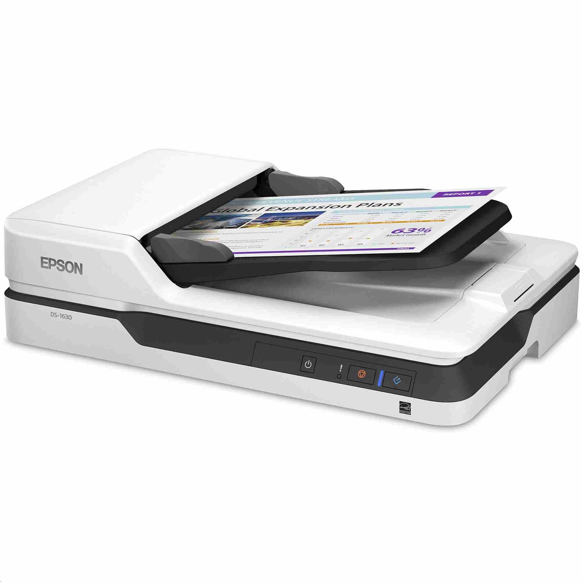 Epson WorkForce DS-1730 B11B273401 skener.
Optické rozlíšenie (ADF): 600 dpi x 600 dpi (horizontálne x vertikálne)
Skenovacie rozlíšenie: 1.200 dpi x 1.200 dpi (horizontálne x vertikálne)
Skenovacia oblasť: 2.159 mm x 297 mm (horizontálne x vertikálne)
Minimálna veľkosť dokumentu ADF: 89 mm x 127 mm (horizontálne x vertikálne)
Maximálna veľkosť dokumentu ADF: 2.159 mm x 3.048 mm (horizontálne x vertikálne)
Formáty papiera: A4 (21,0 × 29,7 cm), A5 (14,8 × 21,0 cm), A6 (10,5 × 14,8 cm), B5, B6, Letter, Letter Legal
Kategórie: Malé a kompaktné, bežná kancelária

SkennerZdroj svetla: Technológia ReadyScan LED

Rýchlosť skenovaniaČiernobielo: 30 str./min, rozlíšenie 200 / 300 dpi
Farba: 30 str./min, rozlíšenie 200 / 300 dpi
Čiernobielo: 60 obr./min, rozlíšenie 200 / 300 dpi
Farba: 60 obr./min, rozlíšenie 200 / 300 dpi

Spracovanie papiera/médiíKapacita papiera ADF: 60 listov
Gramáž papiera ADF: Automatické podávanie 50 – 120 g/m2
Typ automatického podávača dokumentov: Jednoprůchodové obojstranné skenovanie
Spoľahlivosť dennej kapacity: 3.000 strán
Automatický podávač dokumentov: 60 strán
Plochý skener – formát dokumentu: A4, A5, A6, B5, B6, Letter, Letter Legal, vizitky, plastové karty
Duplexné skenovanie: Áno

Funkcie skenovaniaVýstupné formáty: BMP, JPEG, TIFF, multi-TIFF, PDF, prehľadávateľné PDF, zabezpečené PDF, PDF/A, PNG
Vlastnosti kompresie súborov: Hardvérová kompresia JPEG, kompresia TIFF (JPEG(7), CCITT G4, LZW), kompresia PDF, kompresia JPEG
Skenovací objem: 3.000 strán za deň

Možnosti pripojenia riadiacej jednotkyRozhranie: USB 2.0

Všeobecné informácieNapájanie: AC 100 V – 240 V
Rozmery: 425 × 351 × 135 mm (šírka × hĺbka × výška)
Hmotnosť: 4,82 kg
Ovládače: TWAIN, ISIS, Epson Scan2 (TWAIN), SANE (Linux), WIA (Windows)
Obsiahnutý softvér: Document Capture Pro, Epson Device Admin (Správca zariadení Epson), Epson Document Capture (iba Mac)
Kompatibilné operačné systémy: macOS 10.15 a novšie, Windows 7, 8, 8.1, 10, 11, Windows Server 2008 (32/64bit), 2012 (64bit), 2016, 2022

Prevádzkové podmienkyVlhkosť vzduchu: Prevádzka 15 % – 60 %, skladovanie 15 % – 85 %
Teplota: Skladovanie -25 °C až 60 °C

Obsah dodávkyHlavné zariadenie, napájací kábel, sprievodca rýchlou inštaláciou, USB kábel, záručný list