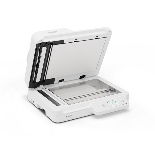 Epson Workforce DS-1760WN B11B274401 skener.
Optické rozlíšenie (ADF): 600 dpi × 600 dpi (horizontálne × vertikálne)
Skenovacie rozlíšenie: 1.200 dpi × 1.200 dpi (horizontálne × vertikálne)
Minimálna veľkosť dokumentu ADF: 89 mm × 127 mm (horizontálne × vertikálne)
Maximálna veľkosť dokumentu ADF: 2.159 mm × 5.588 mm (horizontálne × vertikálne)
Formáty papiera: A4 (21,0 × 29,7 cm), A5 (14,8 × 21,0 cm), A6 (10,5 × 14,8 cm), B5, B6, Letter, Letter Legal
Kategórie: Malé a kompaktné, sieť, bežná kancelária

SkennerZdroj svetla: Technológia ReadyScan LED
LCD displej: Typ – farebný, dotyková obrazovka; uhlopriečka – 6 cm

Rýchlosť skenovaniaČiernobielo: 30 str./min, rozlíšenie 200 / 300 dpi
Farba: 30 str./min, rozlíšenie 200 / 300 dpi
Čiernobielo: 60 obr./min, rozlíšenie 200 / 300 dpi
Farba: 60 obr./min, rozlíšenie 200 / 300 dpi

Spracovanie papiera/médiíKapacita papiera ADF: 60 listov
Gramáž papiera ADF: Automatické podávanie 50 – 120 g/m2
Typ automatického podávača dokumentov: Jednoprůchodové obojstranné skenovanie
Spoľahlivosť dennej kapacity: 3.000 strán
Automatický podávač dokumentov: Voliteľne
Plochý skener – formát dokumentu: A4, A5, A6, B5, B6, Letter, Letter Legal, vizitky, plastové kartyDuplexné skenovanie: ÁnoFunkcia skenovaniaVýstupné formáty: BMP, JPEG, TIFF, multi-TIFF, PDF, prehľadávateľné PDF, zabezpečené PDF, PDF/A, PNG
Vlastnosti kompresie súborov: Hardvérová kompresia JPEG, kompresia TIFF (JPEG(7), CCITT G4, LZW), kompresia PDF, kompresia JPEG
Skenovací objem: 3.000 strán za deň

Možnosti pripojenia riadiacej jednotkyRozhranie: USB 2.0, Ethernet (1000 Base-T / 100-Base TX / 10-Base-T), Wi-Fi Direct, hostiteľ USB, podpora Wi-Fi 802.11k/v/r

Všeobecné informácieNapájanie: AC 220 V – 240 V
Rozmery: 425 × 374 × 135 mm (šírka × hĺbka × výška)
Hmotnosť: 4,94 kg
Ovládače: TWAIN, ISIS, Epson Scan2 (TWAIN), SANE (Linux), WIA (Windows)
Obsiahnutý softvér: Document Capture Pro, Epson Device Admin (správca zariadení Epson), Epson Document Capture (iba Mac), Epson SmartPanel
Kompatibilné operačné systémy: macOS 10.15 a novšie, Windows 7, 8, 8.1, 10, 11, Windows Server 2008 (32/64bit), 2012 (64bit), 2016, 2022

Prevádzkové podmienkyVlhkosť vzduchu: Prevádzka 15 % – 60 %, skladovanie 15 % – 85 %
Teplota: Skladovanie -25 °C až 60 °C

Obsah dodávkyHlavné zariadenie, napájací kábel, sprievodca rýchlou inštaláciou, USB kábel, záručný list