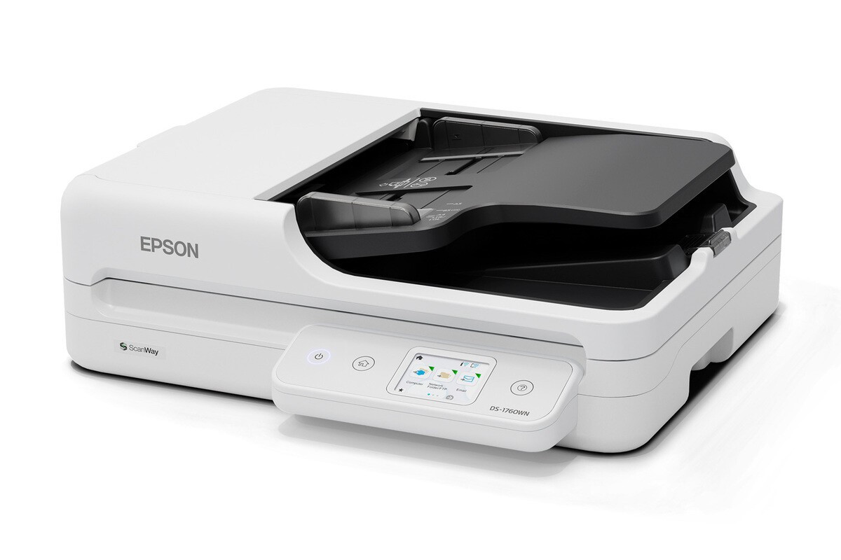 Epson Workforce DS-1760WN B11B274401 skener.
Optické rozlíšenie (ADF): 600 dpi × 600 dpi (horizontálne × vertikálne)
Skenovacie rozlíšenie: 1.200 dpi × 1.200 dpi (horizontálne × vertikálne)
Minimálna veľkosť dokumentu ADF: 89 mm × 127 mm (horizontálne × vertikálne)
Maximálna veľkosť dokumentu ADF: 2.159 mm × 5.588 mm (horizontálne × vertikálne)
Formáty papiera: A4 (21,0 × 29,7 cm), A5 (14,8 × 21,0 cm), A6 (10,5 × 14,8 cm), B5, B6, Letter, Letter Legal
Kategórie: Malé a kompaktné, sieť, bežná kancelária

SkennerZdroj svetla: Technológia ReadyScan LED
LCD displej: Typ – farebný, dotyková obrazovka; uhlopriečka – 6 cm

Rýchlosť skenovaniaČiernobielo: 30 str./min, rozlíšenie 200 / 300 dpi
Farba: 30 str./min, rozlíšenie 200 / 300 dpi
Čiernobielo: 60 obr./min, rozlíšenie 200 / 300 dpi
Farba: 60 obr./min, rozlíšenie 200 / 300 dpi

Spracovanie papiera/médiíKapacita papiera ADF: 60 listov
Gramáž papiera ADF: Automatické podávanie 50 – 120 g/m2
Typ automatického podávača dokumentov: Jednoprůchodové obojstranné skenovanie
Spoľahlivosť dennej kapacity: 3.000 strán
Automatický podávač dokumentov: Voliteľne
Plochý skener – formát dokumentu: A4, A5, A6, B5, B6, Letter, Letter Legal, vizitky, plastové kartyDuplexné skenovanie: ÁnoFunkcia skenovaniaVýstupné formáty: BMP, JPEG, TIFF, multi-TIFF, PDF, prehľadávateľné PDF, zabezpečené PDF, PDF/A, PNG
Vlastnosti kompresie súborov: Hardvérová kompresia JPEG, kompresia TIFF (JPEG(7), CCITT G4, LZW), kompresia PDF, kompresia JPEG
Skenovací objem: 3.000 strán za deň

Možnosti pripojenia riadiacej jednotkyRozhranie: USB 2.0, Ethernet (1000 Base-T / 100-Base TX / 10-Base-T), Wi-Fi Direct, hostiteľ USB, podpora Wi-Fi 802.11k/v/r

Všeobecné informácieNapájanie: AC 220 V – 240 V
Rozmery: 425 × 374 × 135 mm (šírka × hĺbka × výška)
Hmotnosť: 4,94 kg
Ovládače: TWAIN, ISIS, Epson Scan2 (TWAIN), SANE (Linux), WIA (Windows)
Obsiahnutý softvér: Document Capture Pro, Epson Device Admin (správca zariadení Epson), Epson Document Capture (iba Mac), Epson SmartPanel
Kompatibilné operačné systémy: macOS 10.15 a novšie, Windows 7, 8, 8.1, 10, 11, Windows Server 2008 (32/64bit), 2012 (64bit), 2016, 2022

Prevádzkové podmienkyVlhkosť vzduchu: Prevádzka 15 % – 60 %, skladovanie 15 % – 85 %
Teplota: Skladovanie -25 °C až 60 °C

Obsah dodávkyHlavné zariadenie, napájací kábel, sprievodca rýchlou inštaláciou, USB kábel, záručný list