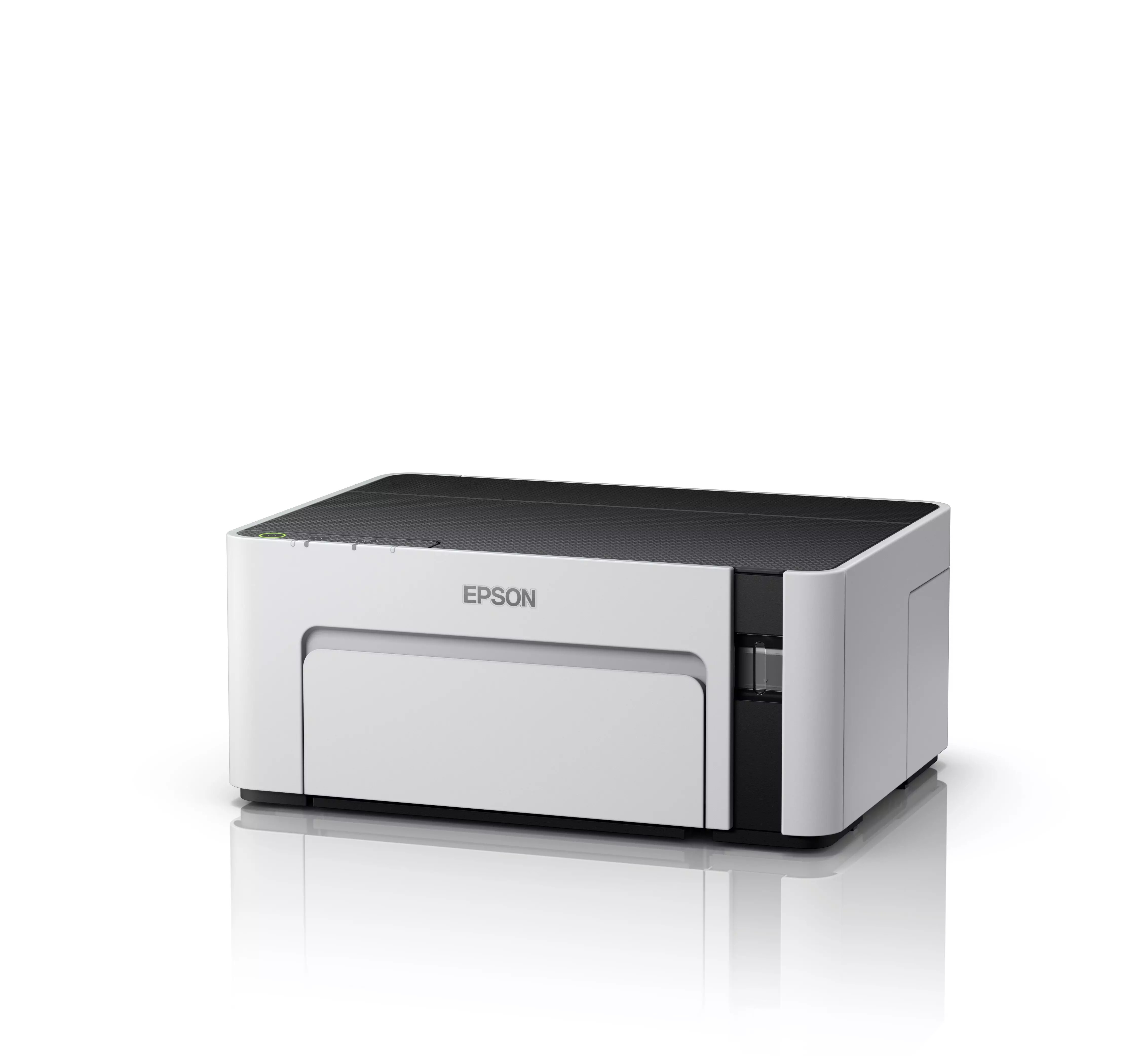 Epson EcoTank M1100 C11CG95403 atramentová tlačiareň.

Formát tlačiarne:  A4
Rozlíšenie[DPI]:  1440 x 720
Rýchlosť čiernej tlače [str/min]:  32
Tlač prvej strany [sec]:  8
Max.

Kapacita zásobníka [str]:  150
Rozhranie:  Vysokorýchlostné rozhranie USB – kompatibilné s USB 2.0
Tlačové jazyky:  ESC/P, ESC/P-R
Kapacita štartovacej fľaštičky [ml]:  140

Skenér:  Nie
Fax:  Nie

Spotreba [W]:  13
Rozmery [VxŠxH mm]:  161 x 375 x 267
Hmotnosť [kg]:  3,5

Podporované operačné systémy: 
Windows 10, Windows 7, Windows 8, Windows 8.1, Windows 8.1 x64 Edition, Windows Server 2003 R2 x64, Windows Server 2008 (32/64bitová verzia), Windows Server 2008 R2, Windows Server 2012 (64bit), Windows Server 2012 R2, Windows Server 2016, Windows Vista x64, Windows XP SP3, XP Professional x64 Edition SP2

Obsah balenia: 1 samostatná 140ml zavádzacia fľaštička s čiernym atramentom a jedna 140ml fľaštička s čiernym atramentom T7741, Príručka na CD, Návod na inštaláciu, Záručný dokument

Záruka: 24 mesiacov

Odkaz na predĺženie záruky: https://www.epson.sk/promotions/extended-warranty
 
!