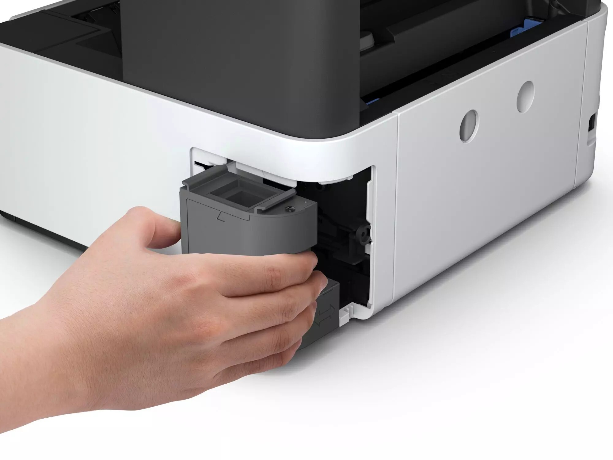 Epson EcoTank M2170 C11CH43402 atramentová multifunkcia.
Za tri roky môžete s tlačiarňou EcoTank ušetriť až 50 % nákladov oproti laserovým čiernobielym tlačiarňam.

Nízke náklady na atrament
S náhradnými atramentovými fľaštičkami môžete ušetriť až 90 % nákladov na tlač jednej strany a navyše nemusíte neustále dopĺňať atrament.

Spoľahlivosť
Všetky tlačiarne EcoTank mono vás zbavia starostí vďaka záruke na dobu jedného roka alebo 100 000 vytlačených strán.

Úspora času
Nestrácajte čas výmenou spotrebného materiálu – nádržku atramentového tankového systému stačí jednoducho naplniť a pustiť ju z hlavy.

Úspora energie
Tlačiareň EcoTank mono vám umožní obmedziť spotrebu energie a znížiť režijné náklady.

Efektívne funkcie pre firmy
Využite výhody tlačovej hlavy PrecisionCore, ktorá je známa svojou rýchlosťou, kvalitou, spoľahlivosťou a výkonnosťou.

Možnosti pripojenia
Vďaka pripojeniu prostredníctvom Wi-Fi a ponuke aplikácií Epson pre mobilnú tlač môžete využiť funkciu skenovania do cloudu a tlačiť z akéhokoľvek miesta kancelárie.
Metóda tlače: Tlačová hlava PrecisionCore™ TFP
Konfigurácia trysiek: 400 trysiek čierna (veľ.

Formát tlačiarne: A4, Legal
Rozlíšenie[DPI]: 1.200 x 2.400 dpi
Rýchlosť čiernej tlače [str/min]:  39 Str./min Čiernobielo (obyčajný papier), Rýchlosť tlače ISO/IEC 24734
20 str./min Čiernobielo
Tlač prvej strany [sec]:  Čiernobielo 6 s
Max.

Duplexná tlač  áno
Automatický podávač dokumentov  35 S.
Počet zásobníkov papiera  2
Kapacita zásobníka [str]:  250 Listov Štandardná, Kapacita výstupného zásobníka 100 Listov
Rozhranie:  USB, Ethernet, Wi-Fi Direct

Skenér: 
Skenovacie rozlíšenie: 1.200 dpi x 2.400 dpi (horizontálne x vertikálne)
Výstupné formáty: BMP, JPEG, PICT, TIFF, PDF, PNG
Typ skenera: Contact image sensor (CIS)

Fax:  Nie
Spotreba [W]:  13 W
Hlučnosť [dB]:  6,9 B (A) podľa vzoru ISO 7779 s papierom Epson Premium Glossy Photo Paper / režim Photo RPM - 56 dB (A) podľa ISO 9226
Rozmery [VxŠxH mm]:  302 x 375 x 347
Hmotnosť [kg]:  6,2 kg

Podporované operačné systémy: 
Mac OS 10.10.x, Mac OS 10.7.x, Mac OS 10.8.x, Mac OS 10.9.x, Mac OS X 10.11.x, Mac OS X 10.12.x, Mac OS X 10.6.8, Windows 10, Windows 7, Windows 8, Windows 8.1, Windows Server 2003 R2 x64, Windows Server 2008 (32/64bitová verzia), Windows Server 2008 R2, Windows Server 2012 (64bit), Windows Server 2012 R2, Windows Server 2016, Windows Vista, Windows XP SP3, Windows XP Professional x64 Edition SP2

Obsah balenia: Tlačiareň, Záručný dokument, X2 ink fľaše

Záruka: 24 mesiacov

Odkaz na predĺženie záruky: https://www.epson.sk/promotions/extended-warranty
 
!
Chcete ZDARMA predĺžiť záruku na 3 roky?