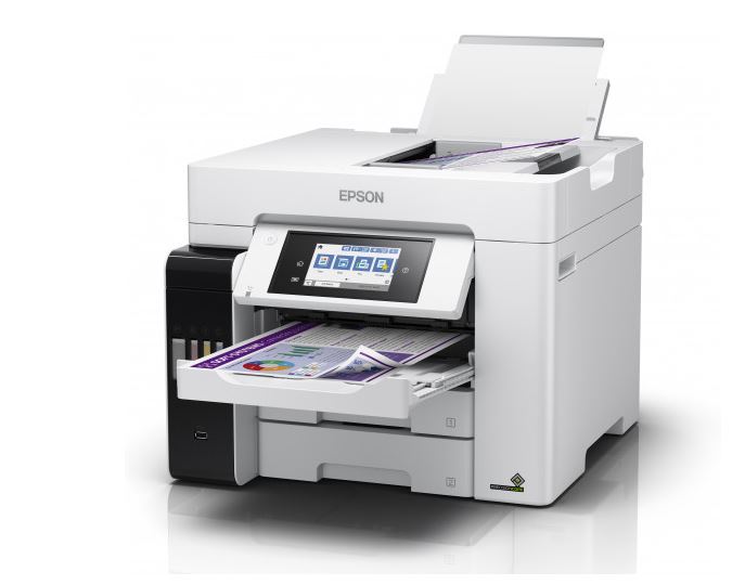Epson L6580 C11CJ28402 atramentová multifunkcia.

Toto ľahko použiteľné zariadenie EcoTank L6580 umožňuje tlačiť, skenovať, kopírovať a faxovať dokumenty s výnimočne nízkymi nákladmi na tlač jednej strany a nízkou spotrebou energie vďaka technológii Heat-Free PrecisionCore.

* Vysokorýchlostná tlač
* Minimálna potreba zásahov zo strany používateľa
* Tlačte odkiaľkoľvek
* Tlačová hlava PrecisionCore™
* Dotyková obrazovka, Priama tlač z USB

Tlač, Skenovanie, Kopírovanie, Fax

Formát tlačiarne:  A4
Rozlíšenie[DPI]:  4.800 x 2.400 dpi
Rýchlosť čiernej tlače [str/min]:  25 Str./min
Rýchlosť farebnej tlače [str/min]:  25 Str./min
Rýchlosť obojstrannej tlače ISO/IEC 24734:  21 A4 str./min.
Tlač prvej strany [sec]:  Čiernobielo 5,5 s, Colour 6 s
Max.

Obojstranná tlač:  Áno
Automatický podávač pre skenovanie:  áno
Spracovanie médií:  Automatický podávač dokumentov, obojstranná kópia (A4, obyčajný papier), Automatický podávač dokumentov, obojstranný fax (A4, obyčajný papier), Automatický podávač dokumentov, obojstranné skenovanie (A4, obyčajný papier), Automatická obojstranná tlač (A4, obyčajný papier)

Kapacita zásobníka [str]: 

Kapacita výstupného zásobníka: 125 Listov
Kapacita zásobníka papiera: 250 Listov Štandardná, 550 Listov max.

Rozhranie: 

Mobilná tlač a pripojenie: Wi-Fi, Wi-Fi Direct, Ethernet a bezplatné aplikácie pre mobilnú tlač

Sieťový protokol: IPv4, IPv6
WLAN zabezpečenie: WEP 64 Bit, WEP 128 Bit, WPA PSK (TKIP)

Tlačové jazyky:  PCL3, PCL5c, PostScript 3

Skenér: 

Obojstranné skenovanie
Rýchlosť jednostranného skenovania (A4 čiernobielo): 27,5 ipm s ADF skenom
Rýchlosť obojstranného skenovania (A4 čiernobielo): 11 ipm s ADF skenom
Rýchlosť jednostranného skenovania (A4 farebne): 9 ipm s ADF skenom 10 sek.
Rýchlosť obojstranného skenovania (A4 farebne): 6 ipm with ADF scan
Skenovacie rozlíšenie: 2.400 dpi x 1.200 dpi (horizontálne x vertikálne)
Pokročilá integrácia dokumentov: E-mail, FTP, Počítač (Epson Document Capture Pro)
Výstupné formáty: BMP, JPEG, TIFF, multi-TIFF, PDF, PNG
Typ skenera: Contact image sensor (CIS)

Fax:  Čiernobiele aj farebné faxovanie bez nutnosti zapínať počítač

Spotreba [W]:  19 W (samostatné kopírovanie, vzor ISO/IEC 24712), 0,8 W (úsporný režim), 10 W Pripravené, 0,2 W (vypnutie), TEC 0,14 kWh/týždeň

Rozmery:  425 x 500 x 350 mm (šírka x hĺbka x výška)
Hmotnosť [kg]:  17,8 kg

Podporované operačné systémy:  Mac OS 10.10.x, Mac OS 10.6+, Mac OS 10.7.x, Mac OS 10.8.x, Mac OS 10.9.x, Mac OS X 10.11.x, Mac OS X 10.12.x, Mac OS X 10.13.x, Windows 10 (32/64 bit), Windows 7 (32/64 bit), Windows 8 (32/64-bitová verzia), Windows 8.1 (32/64 bit), Windows Server 2008 R2, Windows Server 2012 R2, Windows Server 2016, Windows Vista (32/64bitová verzia), Windows XP Professional x64 Edition SP2 alebo novší, Windows XP SP3 alebo novší (32-bit), Windows Server 2003 R2, spectextoptionoperatingsystemswin2003ii2, Verzia Windows XP Professional x64

Obsah balenia:

1 kompletná sada atramentu (BK – 127 ml, CMY – 70 ml), Ovládače a pomocné programy (CD), Inštalačná/bezpečnostná príručka, Hlavné zariadenie, napájací kábel, Úvodná príručka, Záručný dokument

Záruka: 24 mesiacov
 
!
Chcete ZDARMA predĺžiť záruku na 3 roky?
