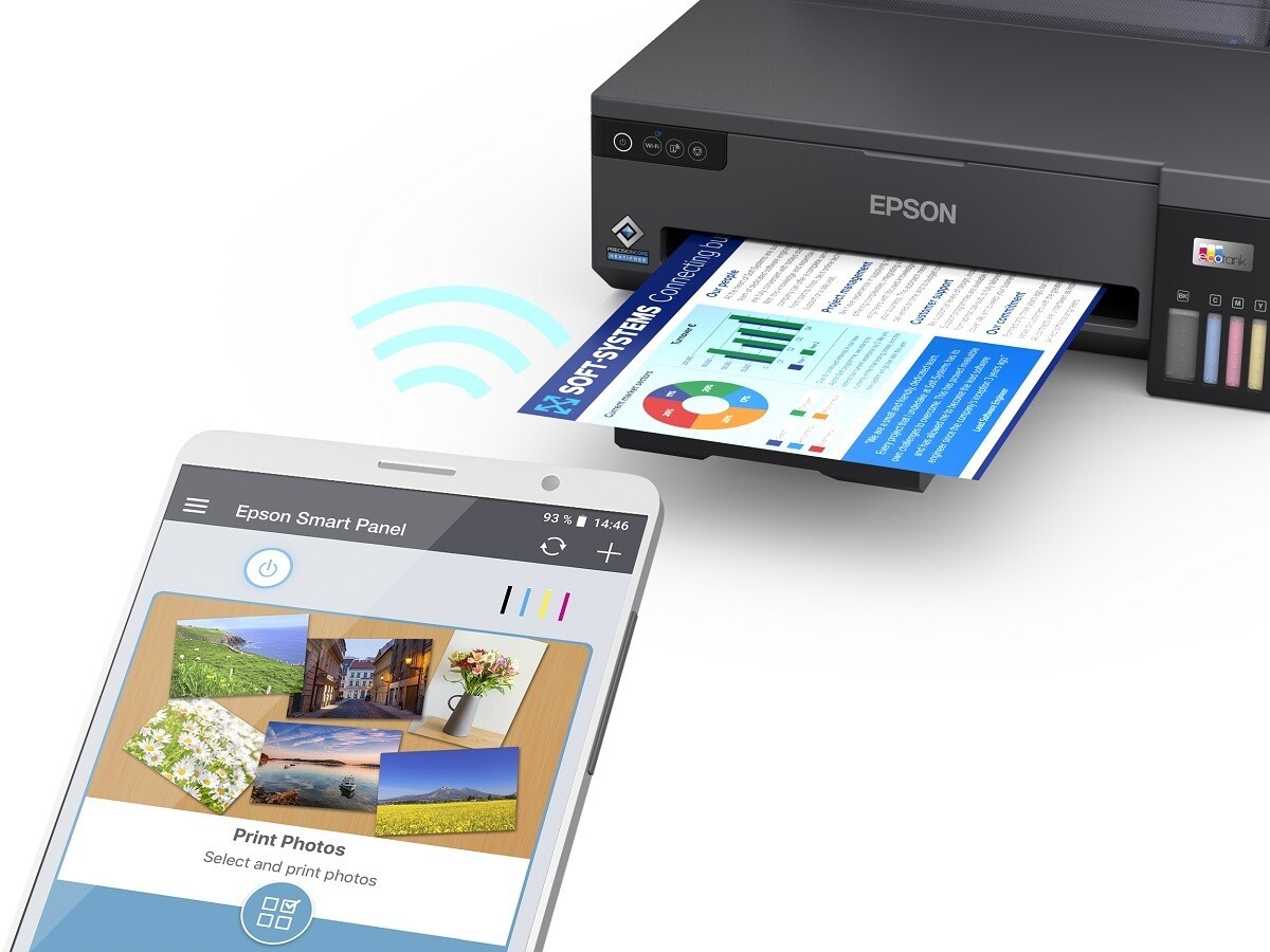 Epson EcoTank L11050 C11CK39402 atramentová tlačiareň.
• Metóda tlače: 4-farebná atramentová tlačiareň• Konfigurácia trysiek: 400 trysiek čierna, 128 trysiek pre každú farbu• Min.
 TLAČ
• Rýchlosť tlače ISO/IEC 24734: 15 Str./min Čiernobielo, 8 Str./min Colour

• Rýchlosť tlače: 30 Str./min Čiernobielo (obyčajný papier), 20 Str./min Colour (obyčajný papier)• Čas do vytlačenia prvej strany: Čiernobielo 8 s, Farebne 12 s, Podľa IEEE/ISO 17629• Rozhranie: USB, Wi-Fi, Wi-Fi Direct
 SPRACOVANIE PAPIERA/MÉDIÍ
• Formáty papiera: A3 (29,7x42,0 cm), A4 (21.0x29,7 cm), A5 (14,8x21,0 cm), A6 (10,5x14,8 cm), B6, B5, B4, Letter, Legal, č.

• Kapacita výstupného zásobníka: 100 Listov
 OSTATNÉ PARAMETRE
• Napájanie: AC 100 V - 240 V, 50 Hz - 60 Hz

• Rozmery výrobku: 498?x 358 x 165 mm (šírka x hĺbka x výška)

• Hmotnosť výrobku: 6,4 kg• Kompatibilné operačné systémy: Mac OS X 10.9.5 alebo novší, Windows 10 (32/64 bit), Windows 11, Windows 7 (32/64 bit), Windows 8 (32/64 bitová verzia), Windows 8.1 (32/64 bit), Windows Server 2008 R2, Windows Server 2012 R2, Windows Server 2016, Windows Vista (32/64-bitová verzia), Windows XP Professional x64 Edition SP2 alebo novší, Windows XP SP3 alebo novší (32-bit), Windows Server 2003 R2, Windows Server 2003 SP2 alebo novší• Tlač z mobilných zariadení a cloudu: Epson Connect (iPrint, Email Print, Remote Print Driver), Epson Smart Panel App
 ZÁRUKA• 24 mesiacovZískajte predĺženú 3-ročnú záruku po registrácii na stránkach Epson.




 
!