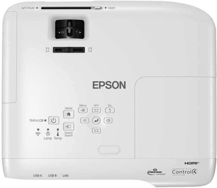Epson EB-992F/3LCD/4000lm/FHD/2x HDMI/LAN/WiFi.