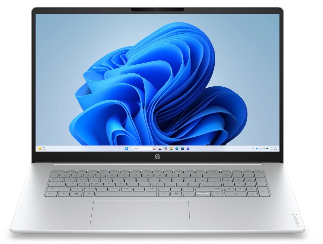 HP HP Omnibook 3/17-dk0001ncx/5-120U/17.3"/FHD/12GB/512GB/Intel integrated/W11H/Silver/2R