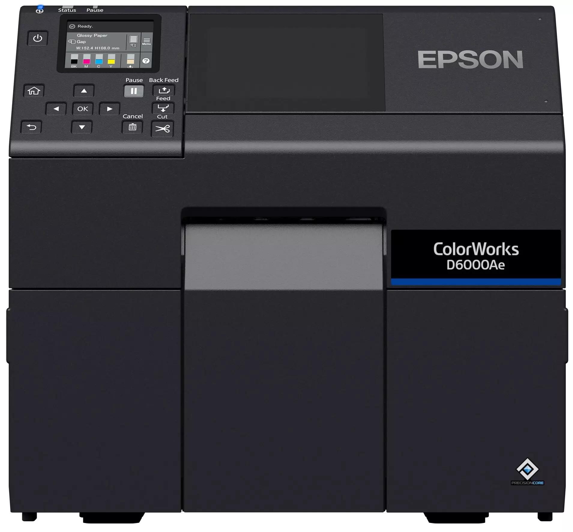 Epson ColorWorks D6000 (Ae) C31CL90102 barevná tiskárna štítků, cutter, disp., USB, Ethernet, black