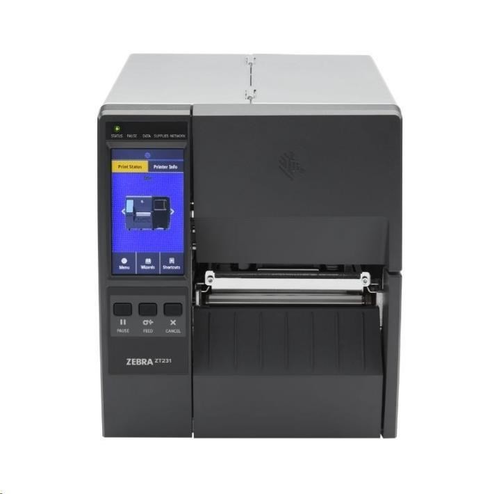 Zebra ZT231 ZT23143-T3E000FZ, label printer, 12 dots/mm (300 dpi) peeler LTU display EPL ZPL ZPLII USB USB Host RS232 BT (BLE) Ethernet.