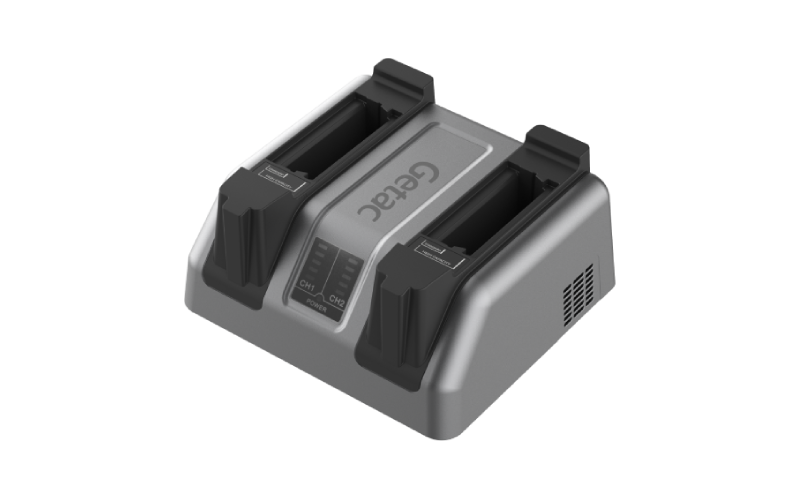 Getac GCMCKT 2-Slot Battery Charger, UK