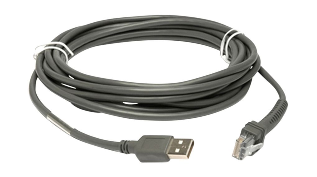 Zebra connection cable CBA-U10-S15ZAR, USB.