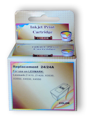 Levně Ink Cartridge JetWorld Tri-Color Lexmark 24 replacement 018C1524E