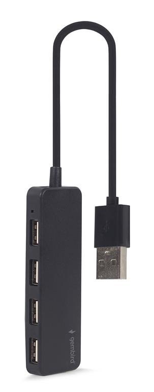 Levně USB hub Gembird 4-port, černý