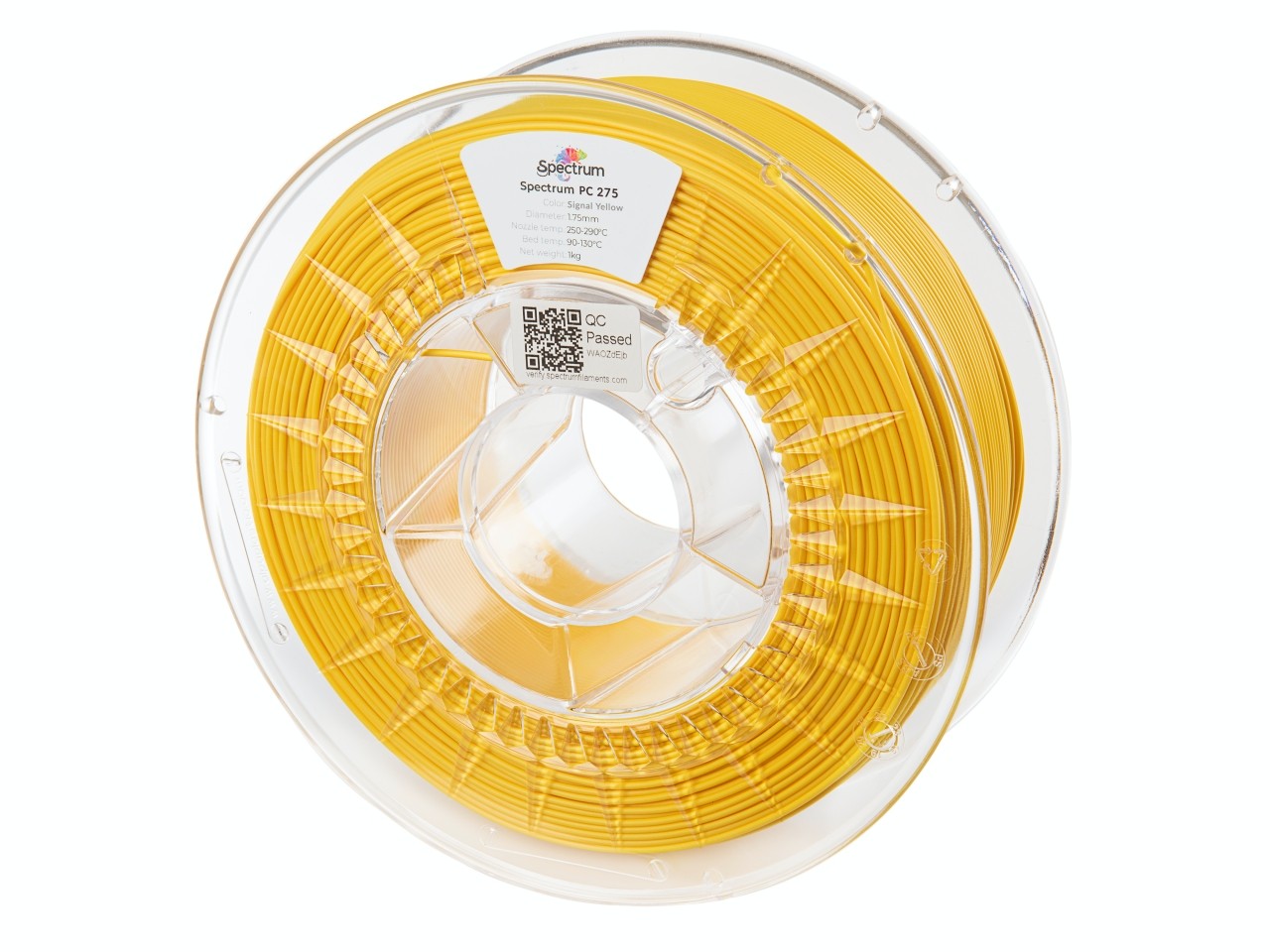 Spectrum 81013 3D filament, PC 275, 1,75mm, 1000g, SIGNAL YELLOW