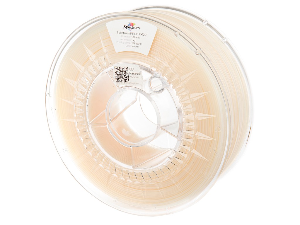 Spectrum 80415 3D filament, PET-G FX120, 1,75mm, 1000g, NATURAL