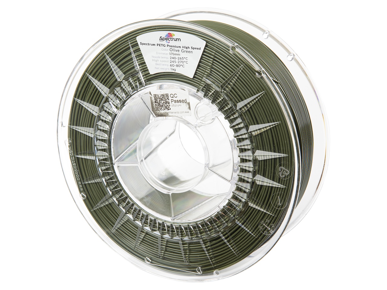 Spectrum 81548 filament, PETG Premium High Speed, 1kg, 1.75mm, OLIVE GREEN