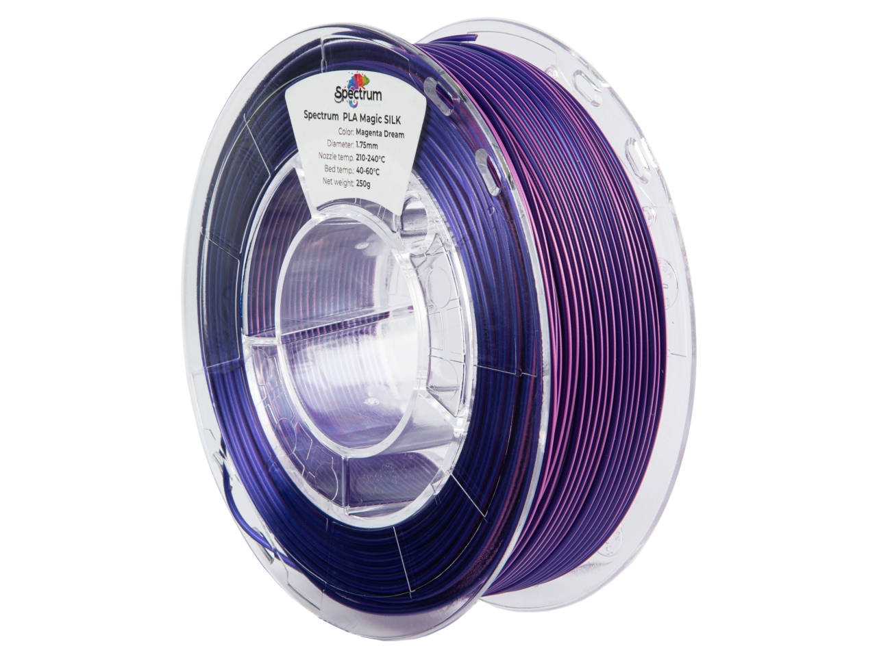 Spectrum 81402 filament, PLA Magic SILK, 0.25kg, 1.75mm, MAGENTA DREAM