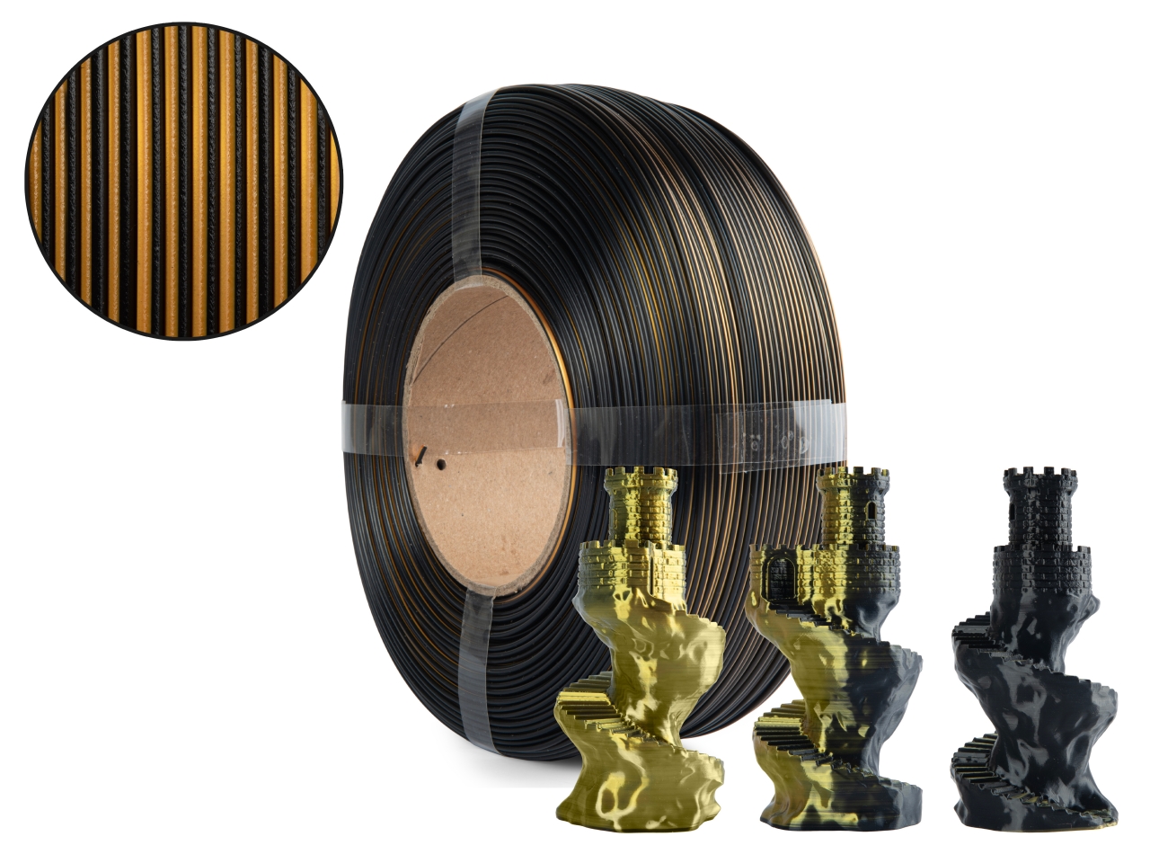 Spectrum 81418 ReFill filament, PLA Magic SILK, 1kg, 1.75mm, SOLAR ECLIPSE