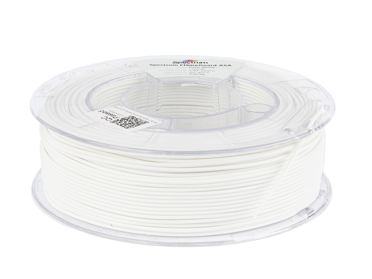 Spectrum 81442 filament, FlameGuard ASA 275, 0.25kg, 1.75mm, POLAR WHITE