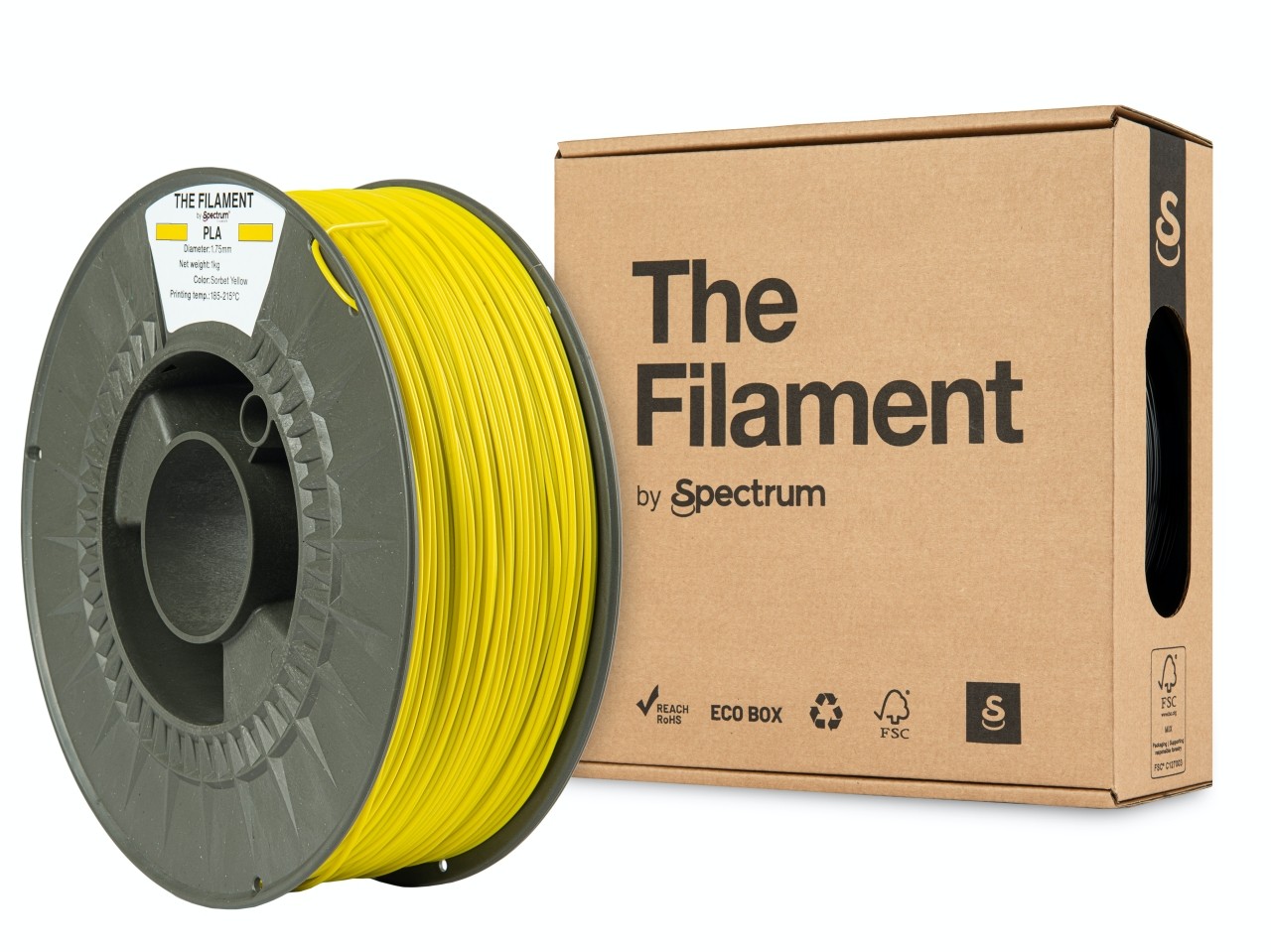 "The Filament" by Spectrum TF-24011, PLA, 1,75mm, 1000g, Žltý (Sorbet yellow)