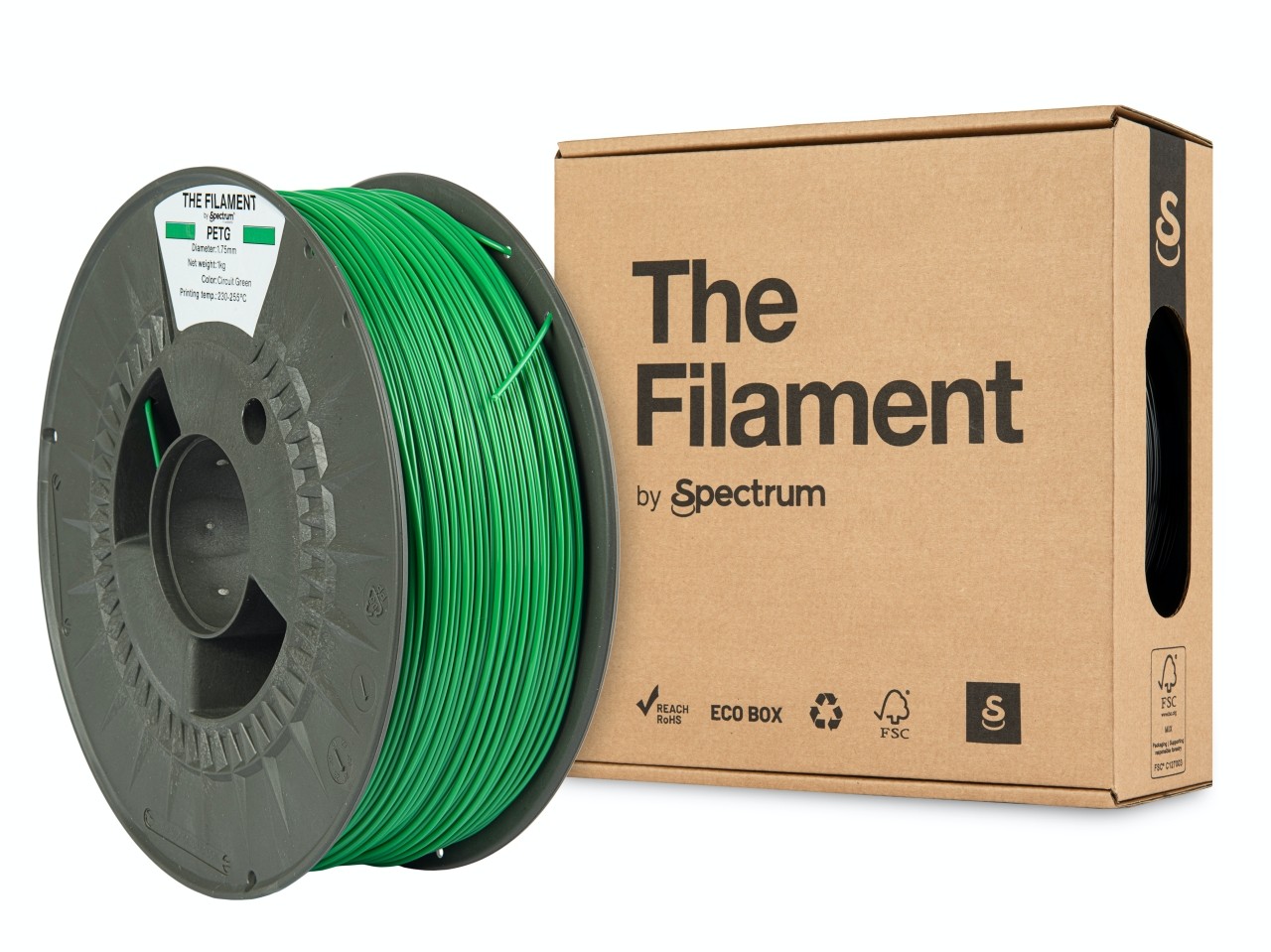 "The Filament" by Spectrum TF-24022, PETG, 1,75mm, 1000g, zelený (Circuit green)