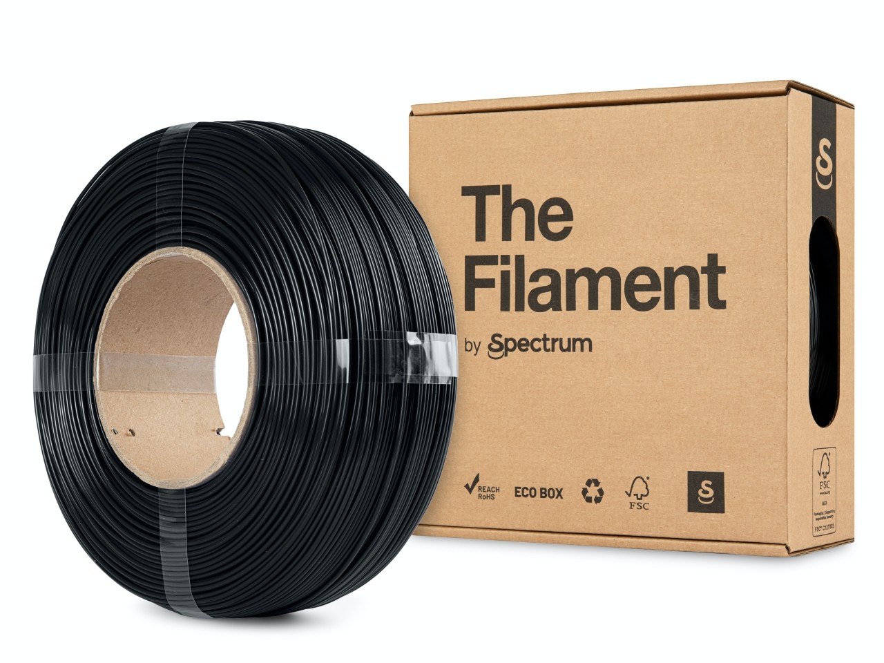 "The Filament" by Spectrum TF-24070, ReFill PLA HS, 1,75mm, 1000g, Čierny (Midnight black)