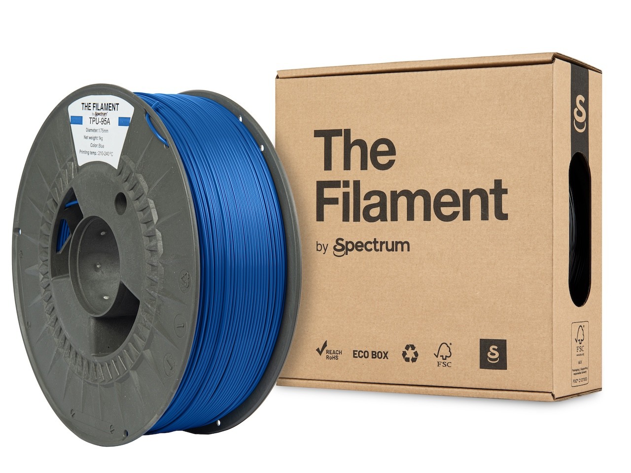 Levně "The Filament" by Spectrum TF-24135, TPU-95A, 1,75mm, 1000g, Modrý (Blue)