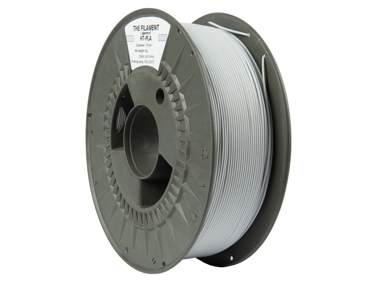 Levně "The Filament" by Spectrum TF-24141, HT-PLA, 1,75mm, 1000g, Světle šedý (Light grey)