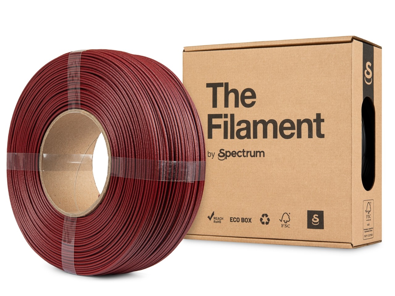 Levně "The Filament" by Spectrum TF-24176, ReFill, ASA CF, 1,75mm, 1000g, Červený (Red)