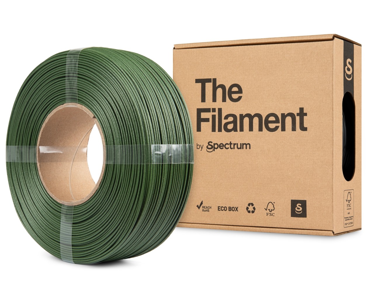 Levně "The Filament" by Spectrum TF-24178, ReFill, ASA CF, 1,75mm, 1000g, Zelený (Green)