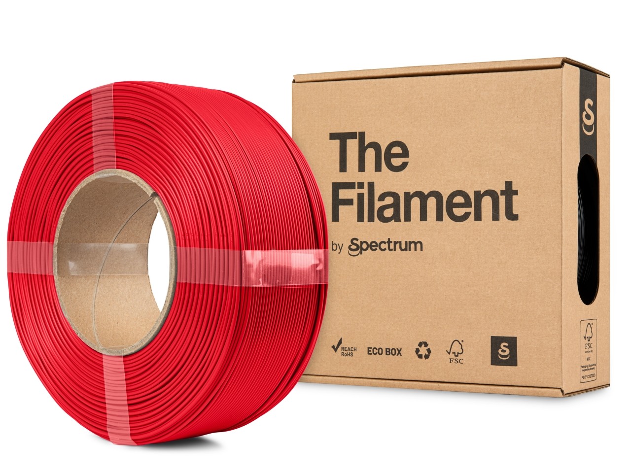 Levně "The Filament" by Spectrum TF-24181, ReFill, HT-PLA, 1,75mm, 1000g, Červený (Vivid red)