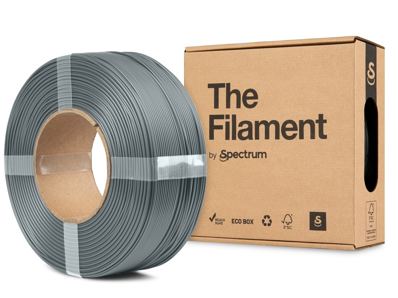 Levně "The Filament" by Spectrum TF-24182, ReFill, HT-PLA, 1,75mm, 1000g, Tmavě šedý (Dark grey)