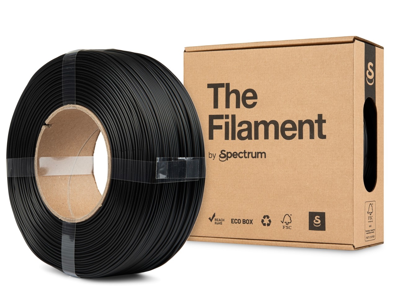 Levně "The Filament" by Spectrum TF-24185, ReFill, HT-PLA, 1,75mm, 1000g, Černý (Jet black)