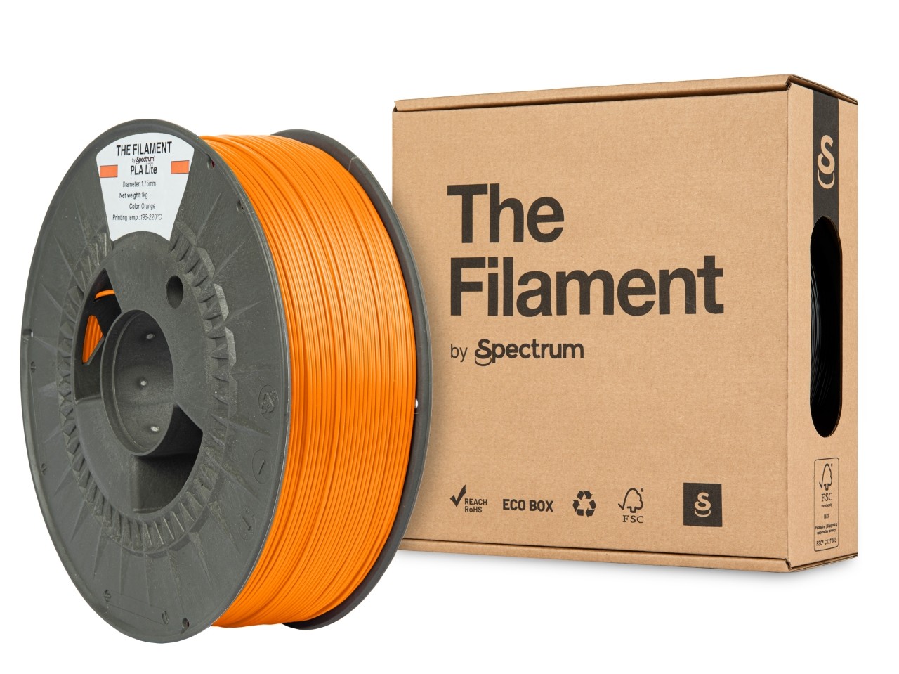 Levně "The Filament" by Spectrum TF-24232, PLA Lite, 1,75mm, 1000g, Oranžový (Orange)