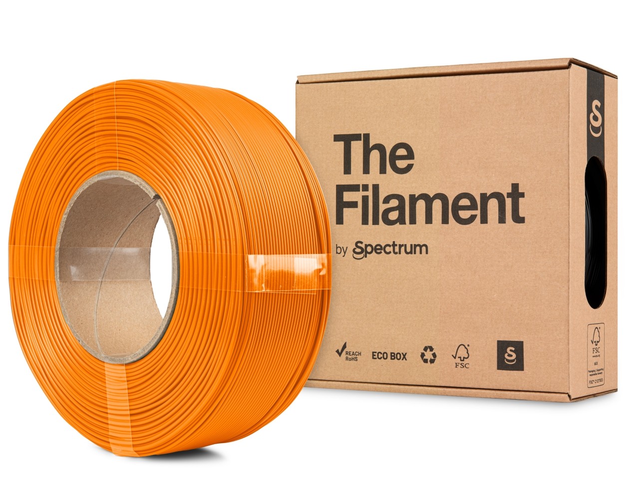 Levně "The Filament" by Spectrum TF-24235, ReFill, PLA Lite, 1,75mm, 1000g, Oranžový (Orange)