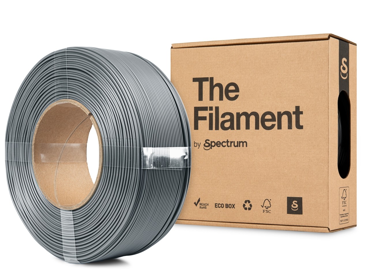 Levně "The Filament" by Spectrum TF-24237, ReFill, PLA Lite, 1,75mm, 1000g, Stříbrný (Silver)