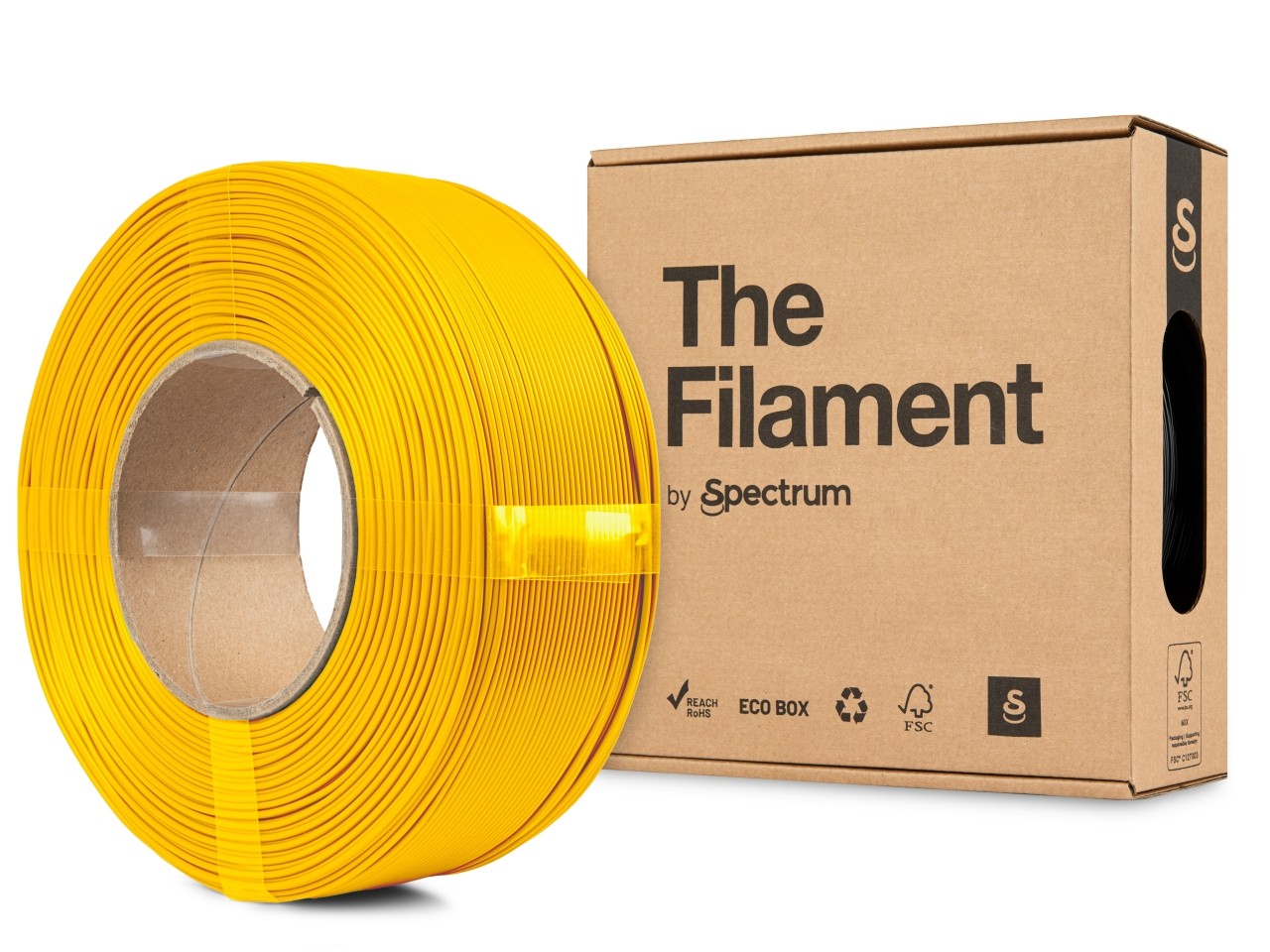 Levně "The Filament" by Spectrum TF-24228, ReFill, PLA Lite, 1,75mm, 1000g, Žlutý (Yellow)