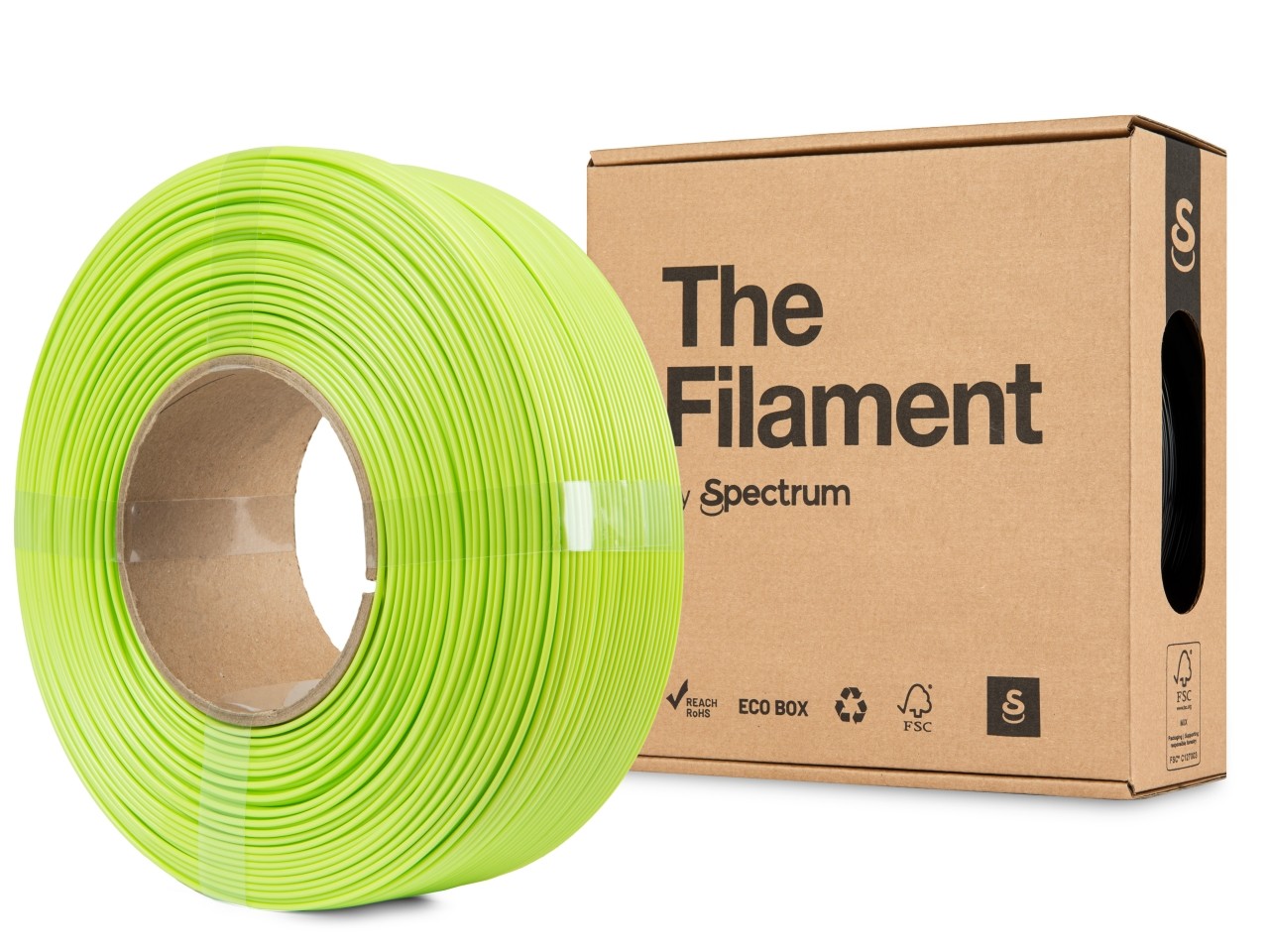 Levně "The Filament" by Spectrum TF-24251, ReFill, PETG Lite, 1,75mm, 1000g, Zelený (Green)