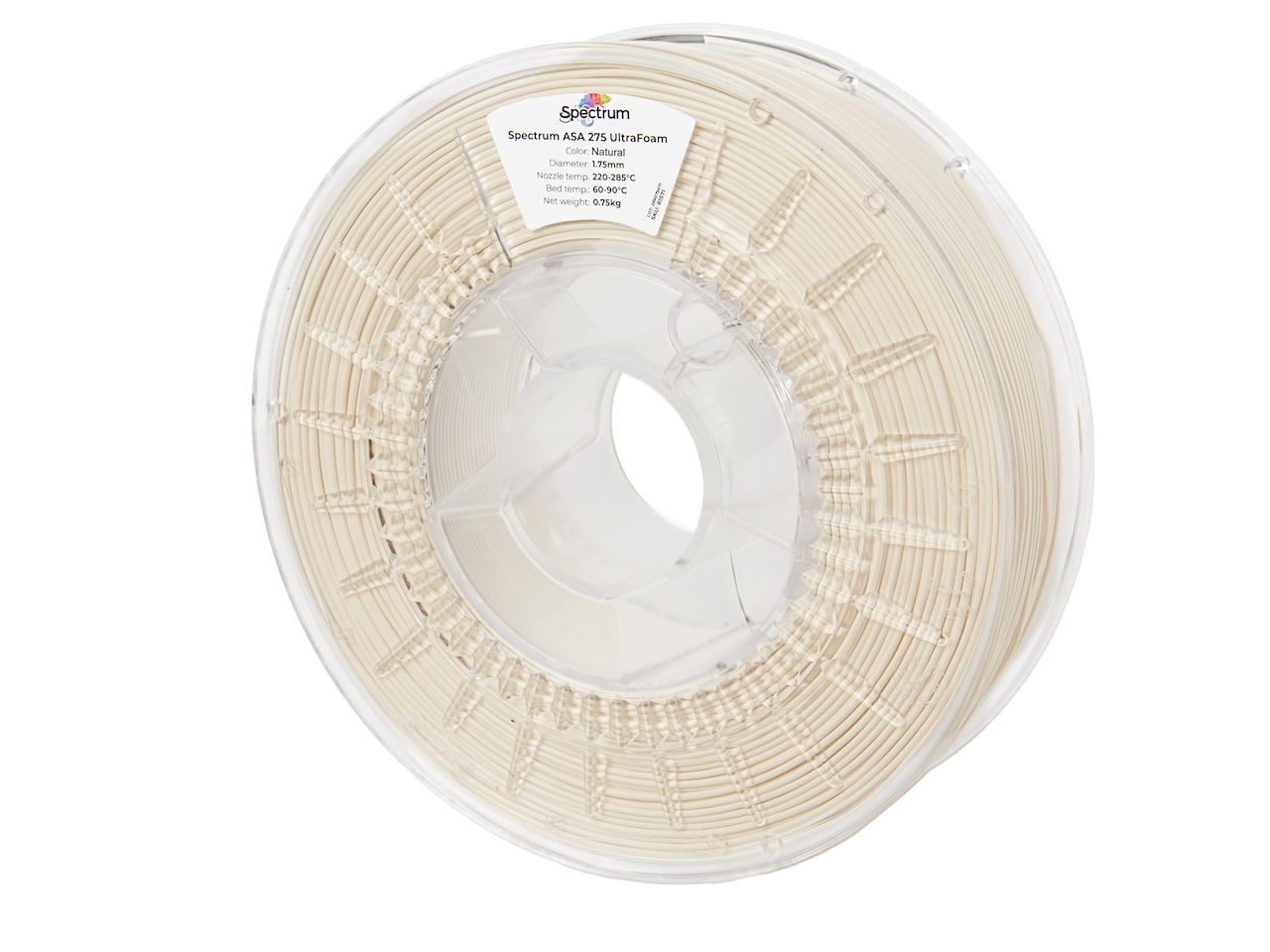 Levně Spectrum 81570 3D filament, LW-ASA UltraFoam, 1,75mm, 750g, Přírodní (Natural)