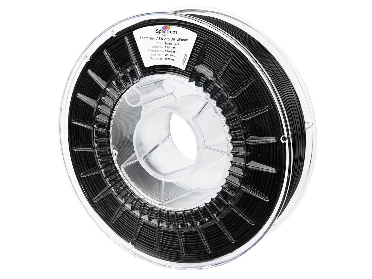 Levně Spectrum 81577 3D filament, LW-ASA UltraFoam, 1,75mm, 750g, Černý (Traffic black)